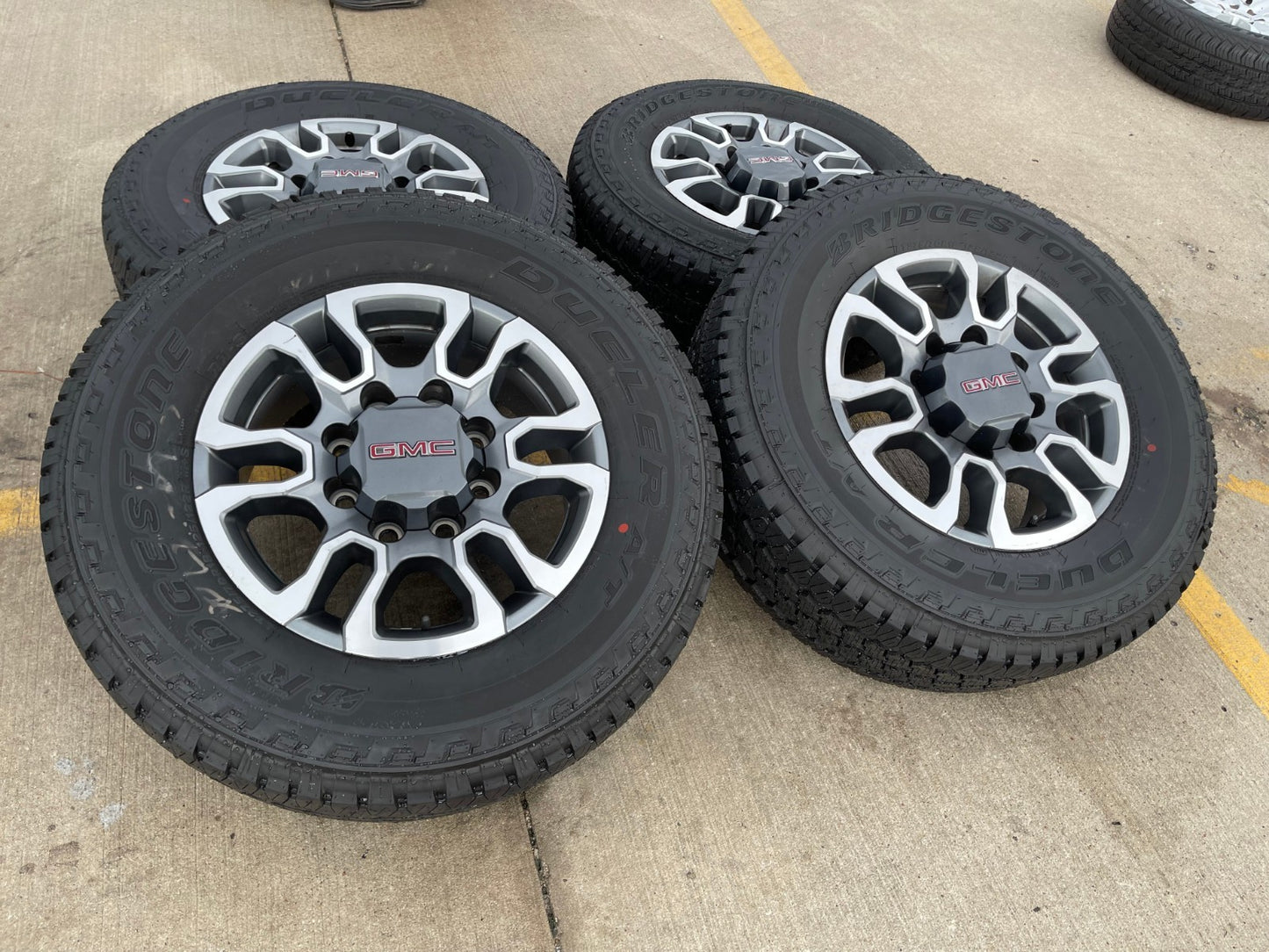 18" GMC Sierra AT4X Chevy Silverado 2500 3500 OEM 5949 wheels rims BRIDGESTONE