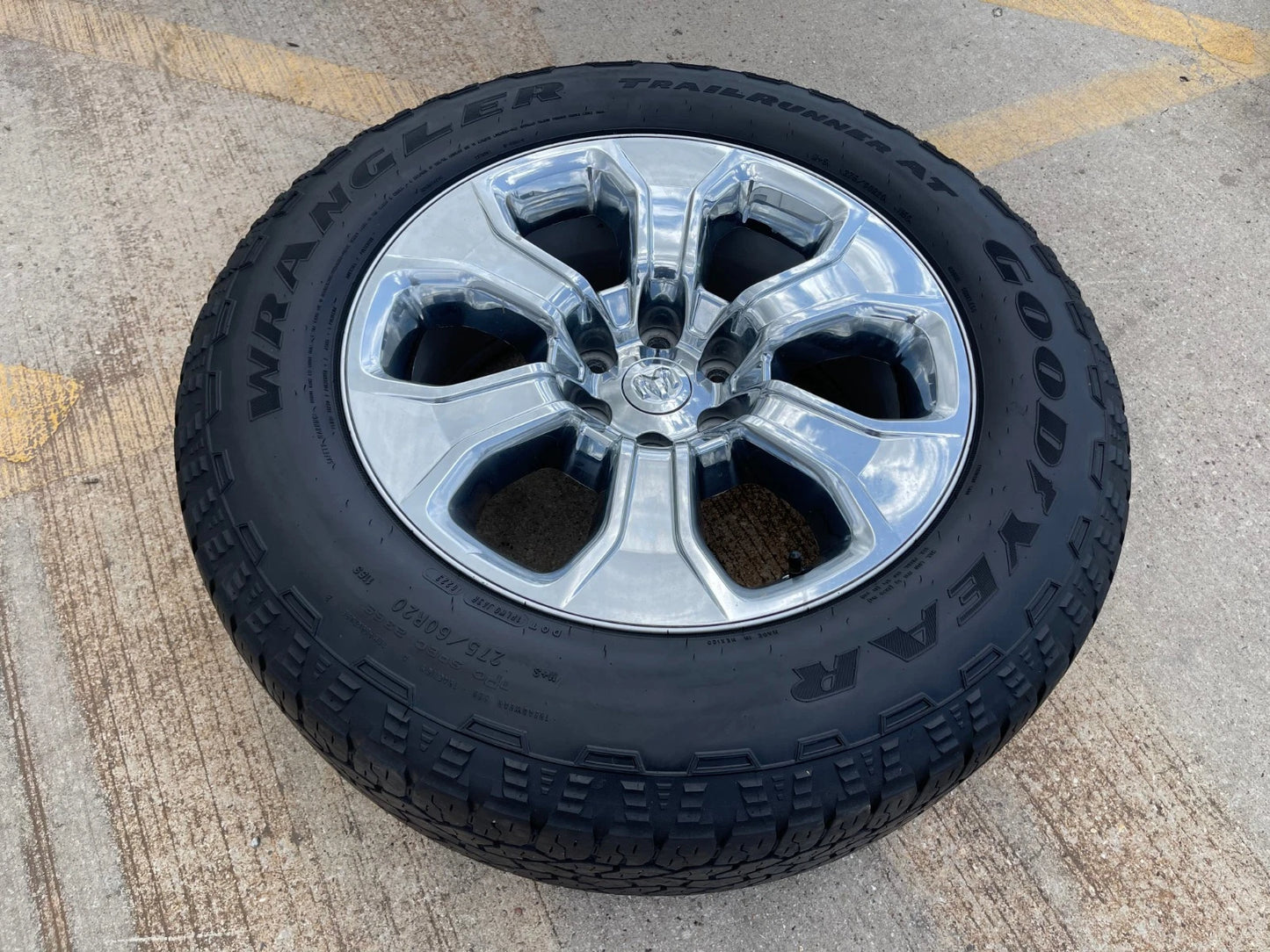 20" Dodge Ram 1500 OEM Laramie CHROME 2679 wheel rim tire 2022 2023 2024 2025