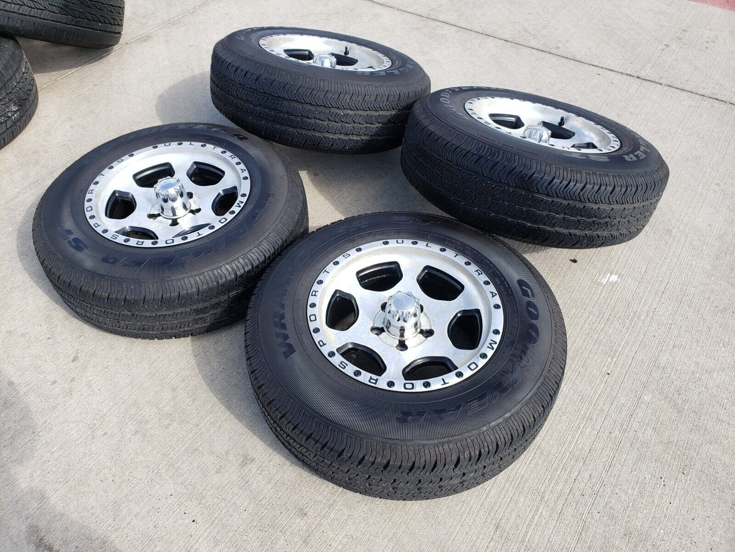 16x7 Ultra Motorsports Type 175 Jeep Wrangler wheels rims tires 5x5 5x127