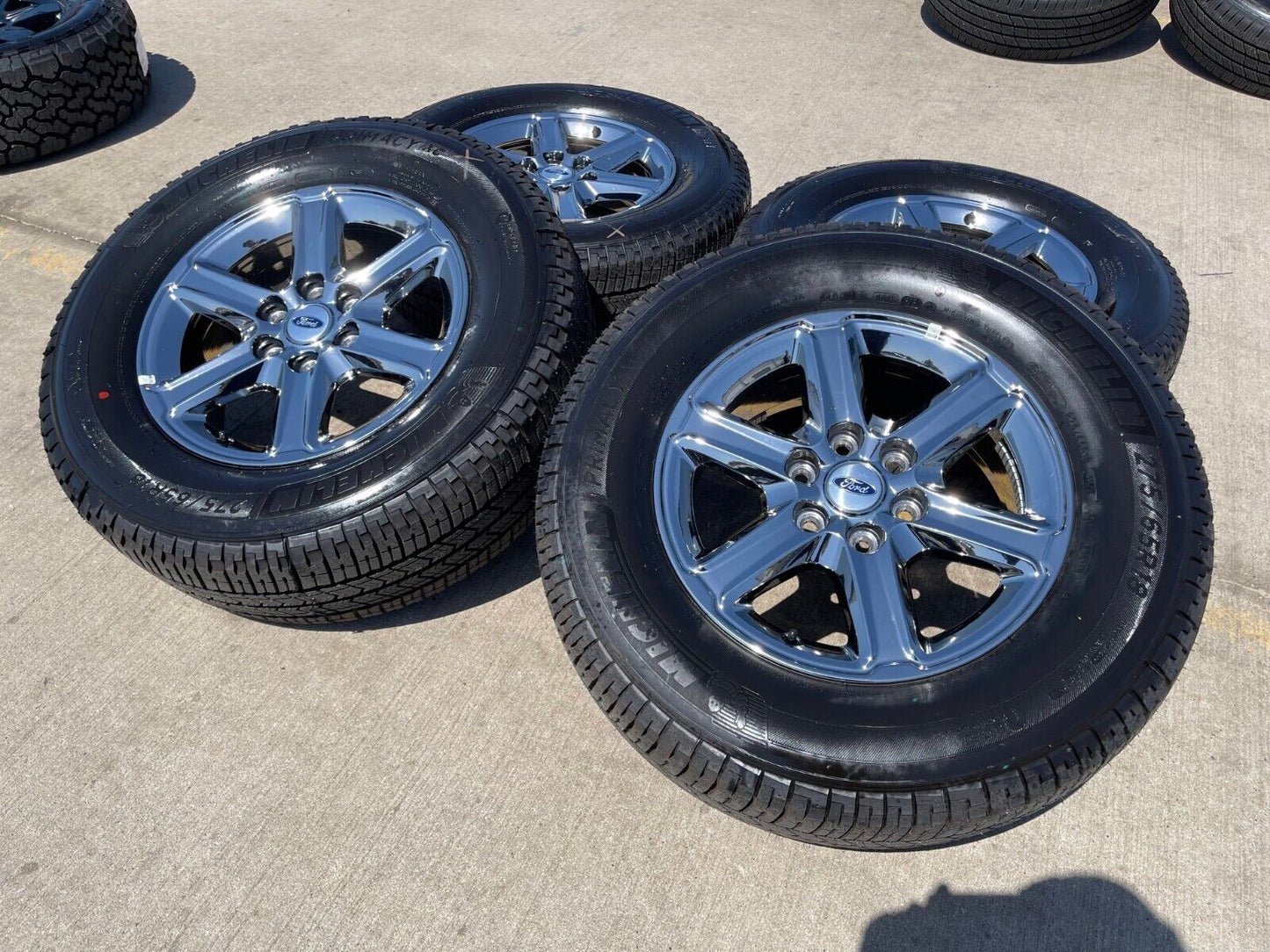 18" Ford F-150 Expedition OEM chrome rims wheels tires MICEHLIN 2024 2025 NEW