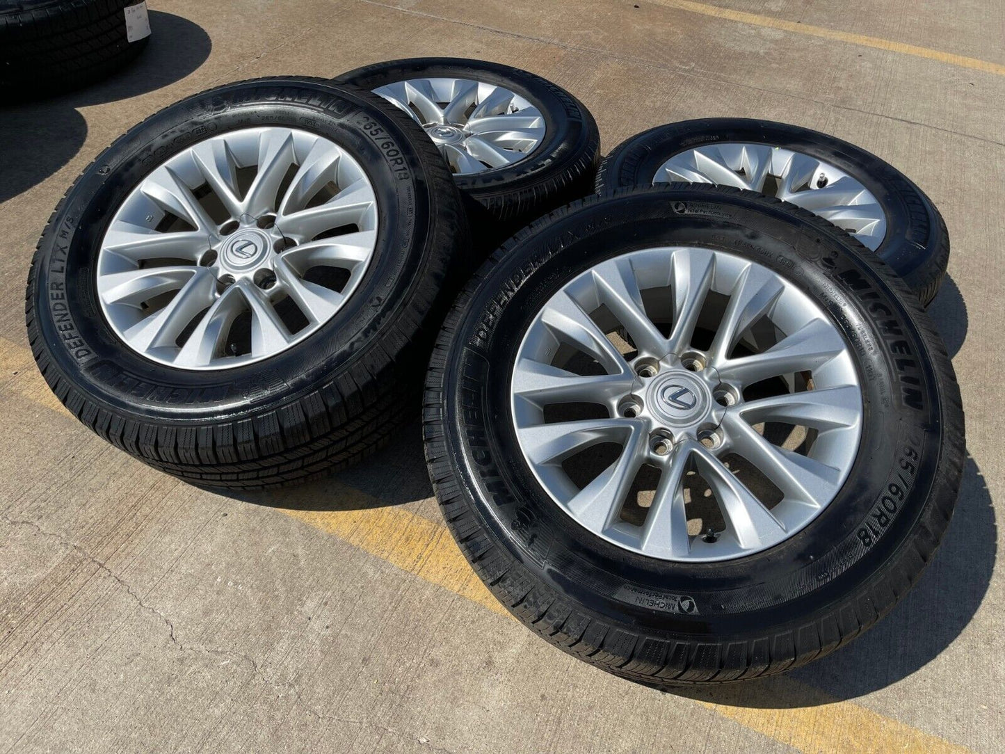 18" Lexus GX460 GX470 Tacoma 4Runner OEM CHROME wheels rims 74297 tires MICHELIN