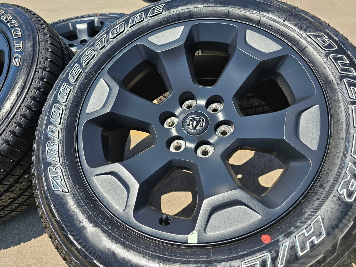 20" Dodge Ram 1500 OEM Laramie Black 2680 wheels rims tires 2024 2025 2026 NEW