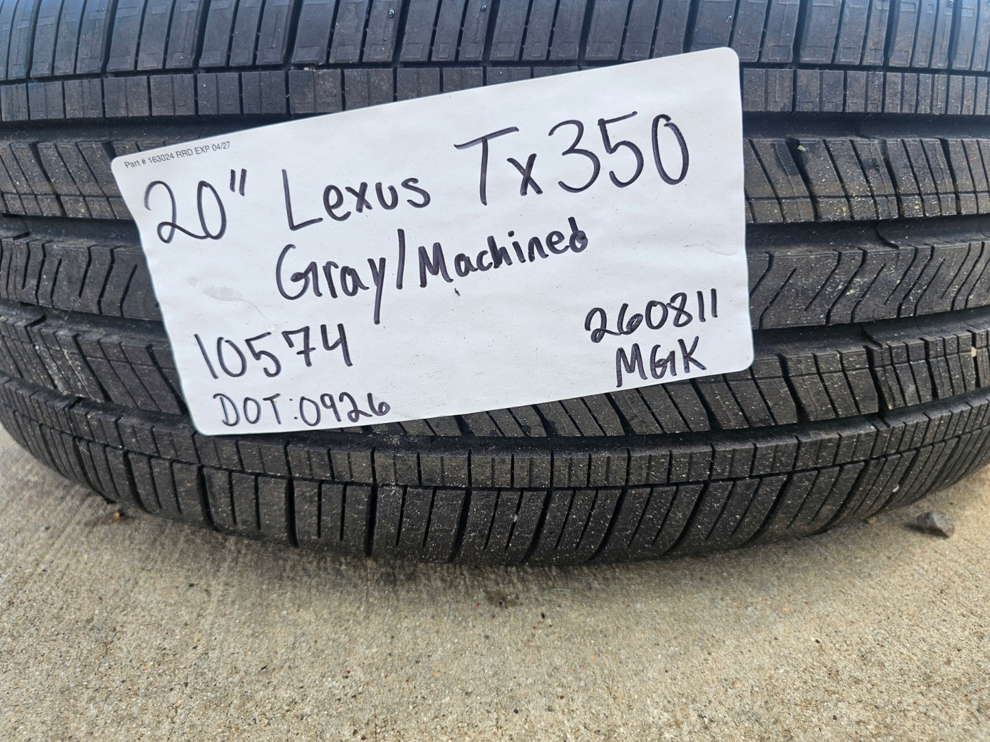 20" Lexus TX350 OEM 10574 wheels rims LS500H LS500 LC500 Grand Highlander NEW