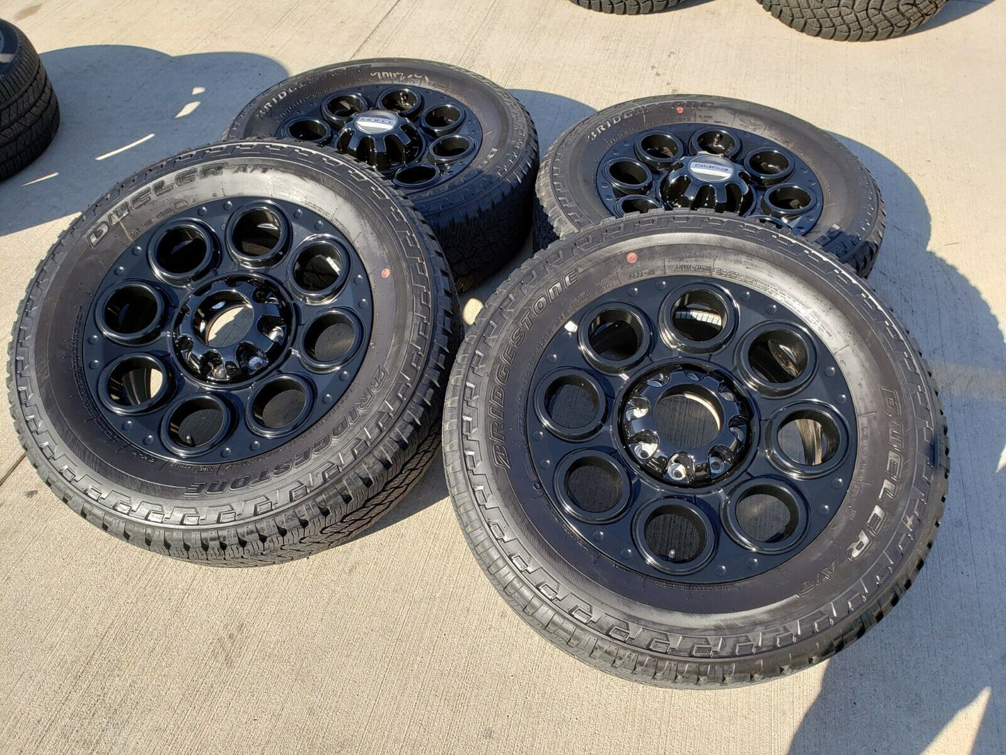 20" Ford F-250 F-350 OEM black TREMOR wheels rims 10299 tires BRIDGESTONE