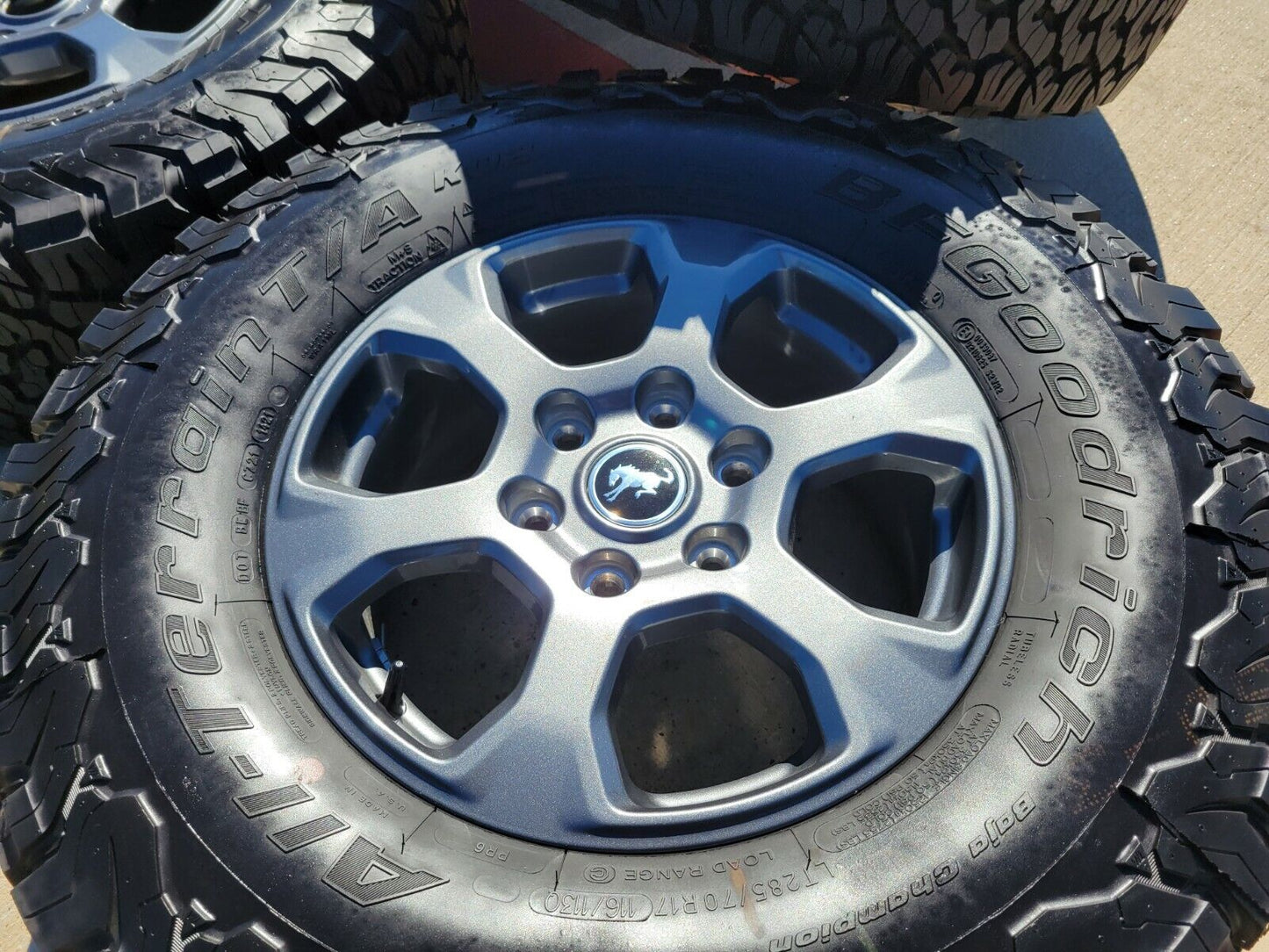 17" Ford Bronco Big Bend wheels rims tires BFG A/T NEW 10384 2022 2023 2024 NEW