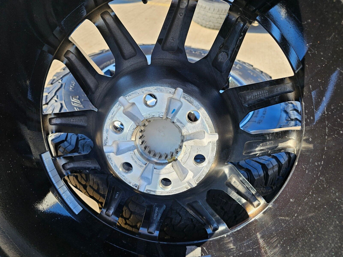 20" GMC Sierra Yukon Chevy OEM black 5914 5918 wheels rims tires BFG 35"