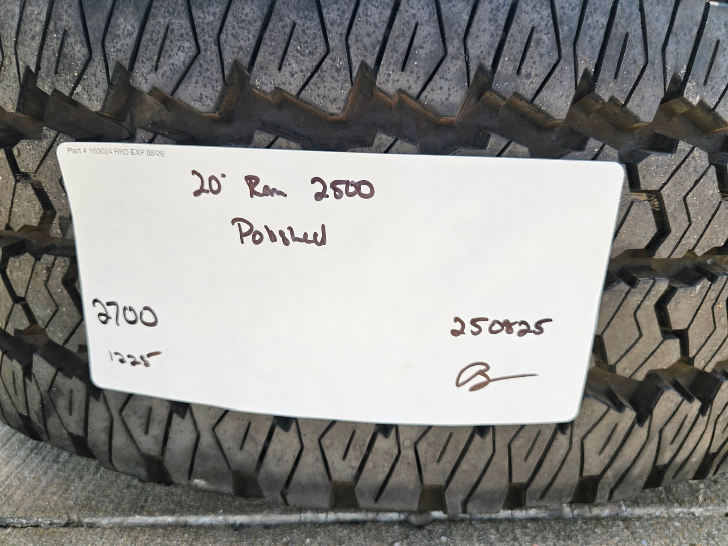 20" Dodge Ram 2500 3500 LARAMIE OEM 2700 wheels rims tires 2024 2025 2026 NEW