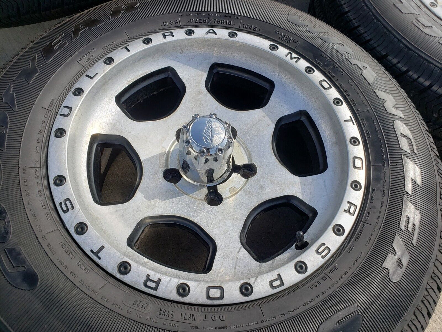 16x7 Ultra Motorsports Type 175 Jeep Wrangler wheels rims tires 5x5 5x127