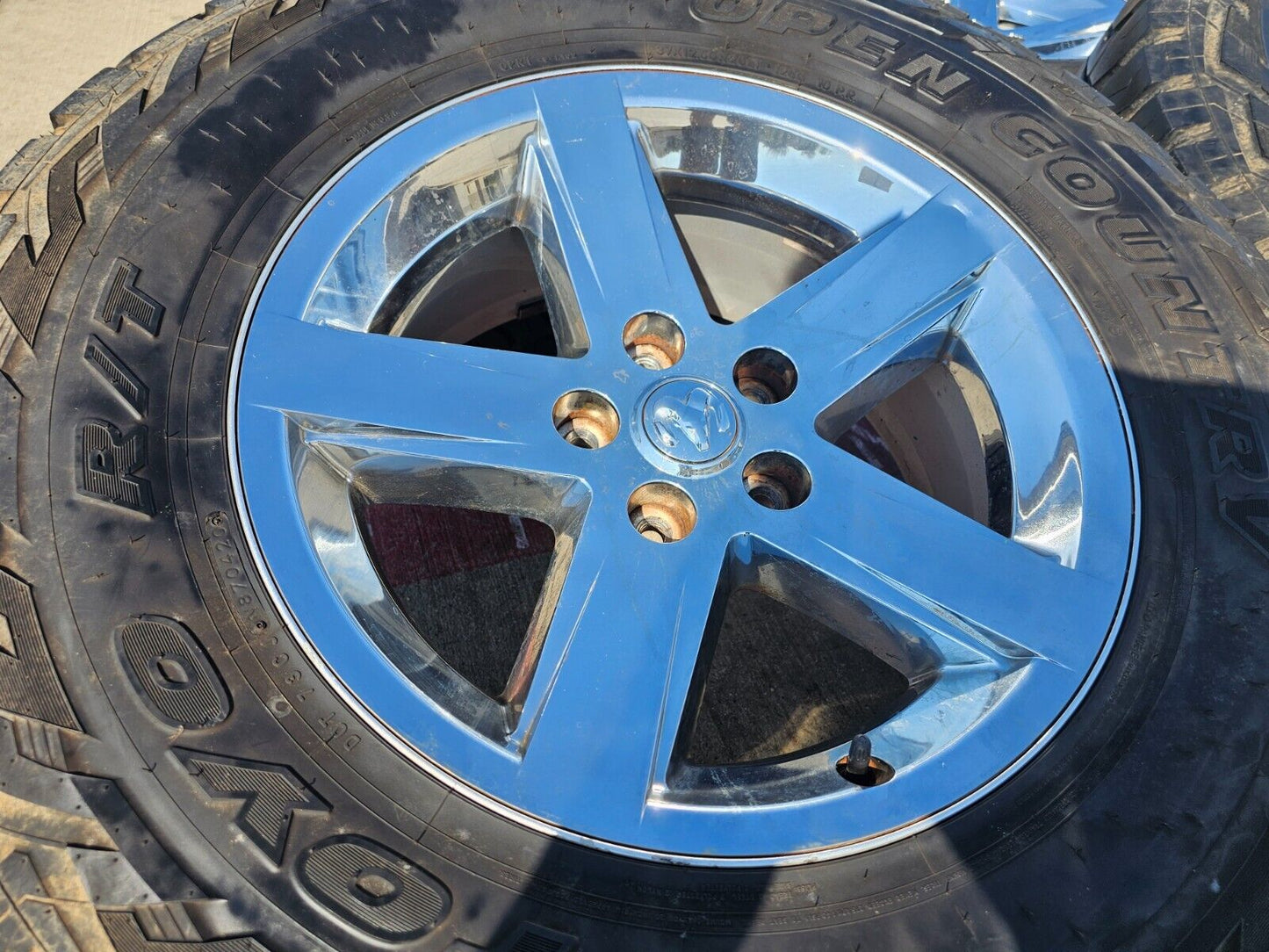 20" Dodge Ram 1500 OEM wheels rims 2364 chrome tires TOYO 37"