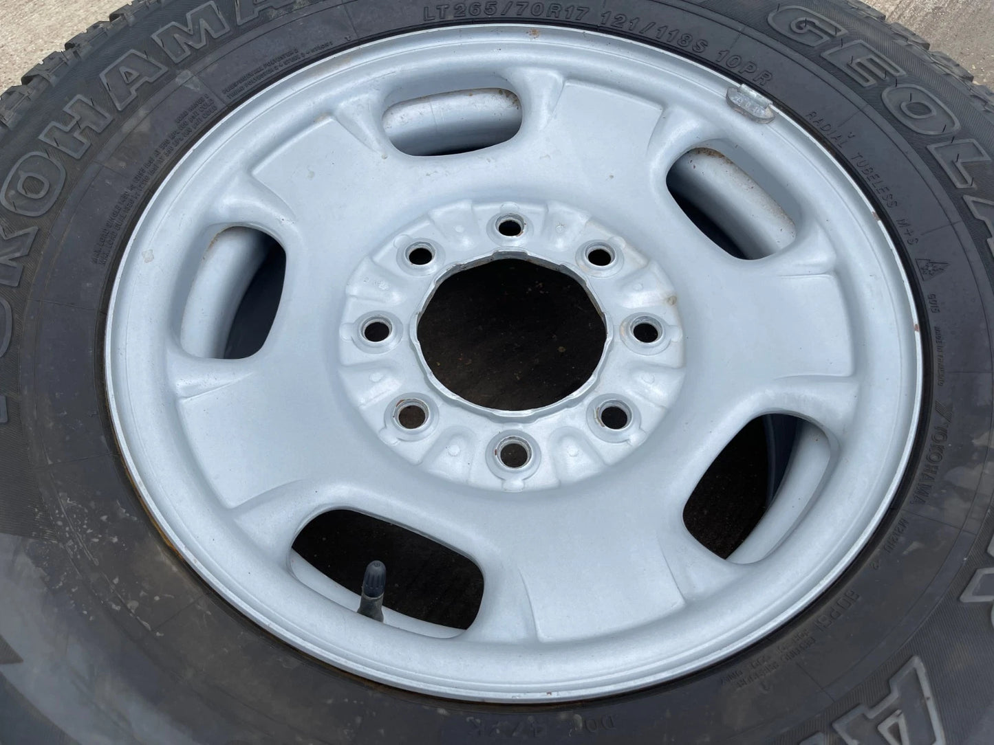 17" Chevy Silverado GMC Sierra 2500 OEM 8095 wheel rim tire Yokohama GEOLANDER
