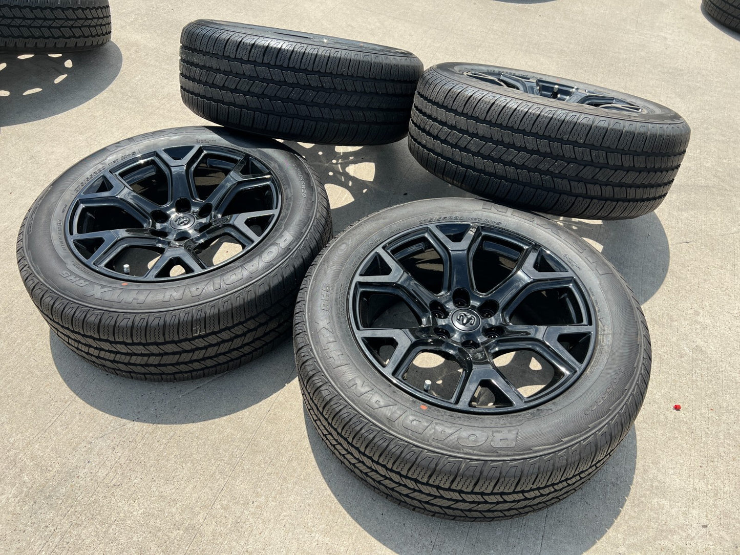 20" Dodge Ram 1500 Jeep Grand Wagoneer OEM black 9296 wheels rims NEW