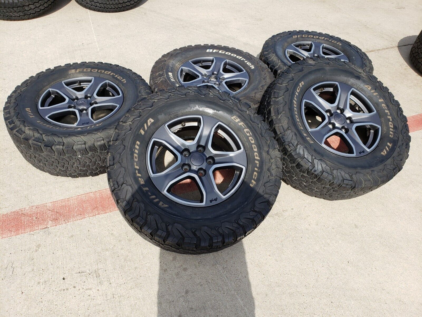 17" Jeep Wrangler Rubicon OEM wheels rims 9217 Gladiator 2020 2021 2022 2023 BFG