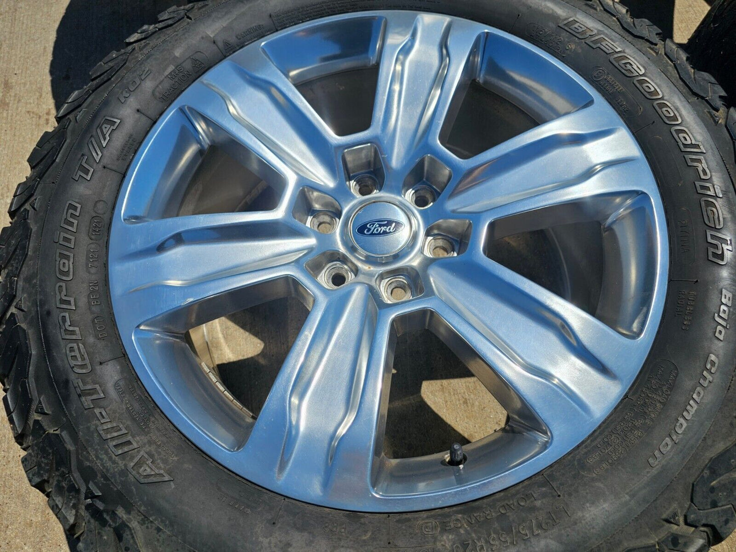 20" Ford F-150 Expedition OEM rims wheels polished 10004 tires BFG KO2 A/T