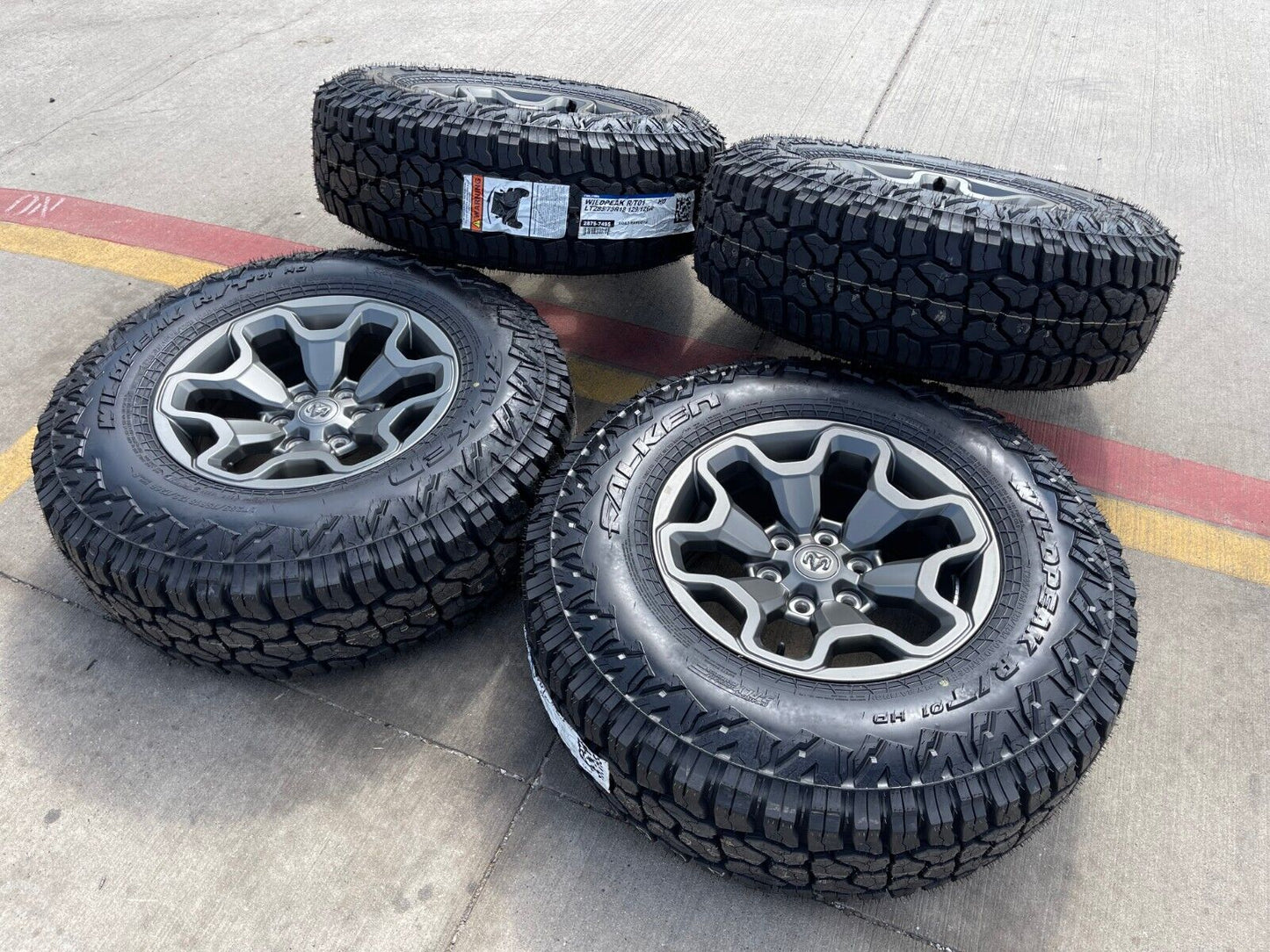 18" Dodge Ram 1500 TRX GRAY OEM 66002 wheels rims 35" tires FINAL 2024 2025 NEW
