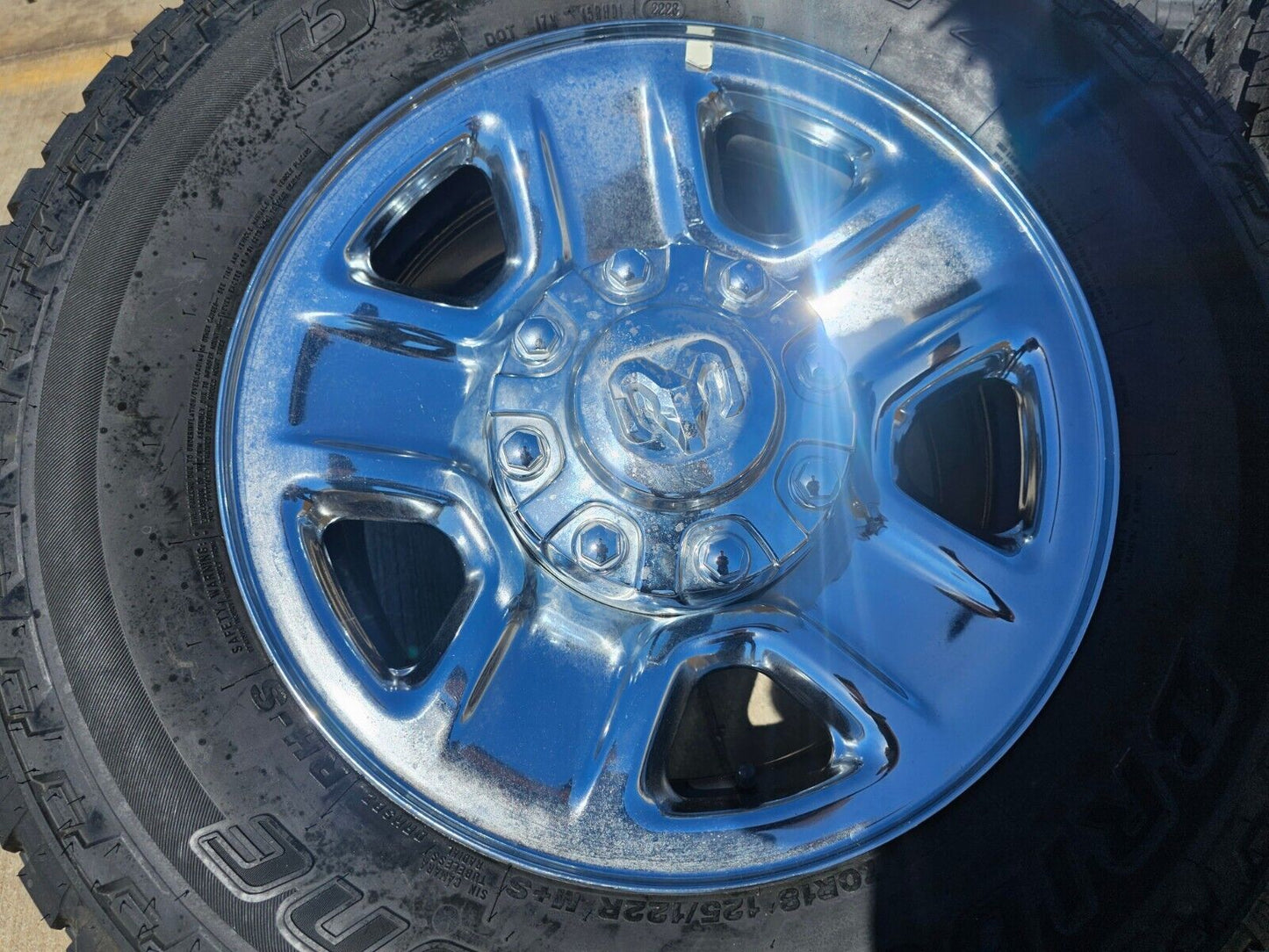 18" Dodge Ram 2500 3500 STEEL chrome OEM 2473 wheels rims tires 2024 2025 NEW