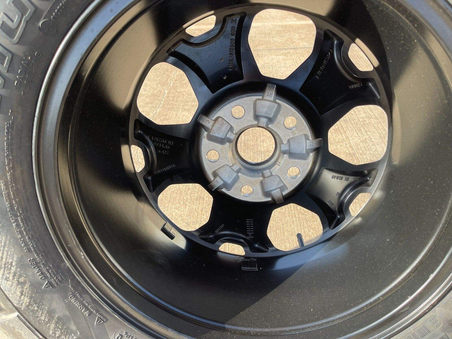 17" Jeep Wrangler Rubicon OEM wheel rim 9282 96832 spare Gladiator 2023 2024 NEW