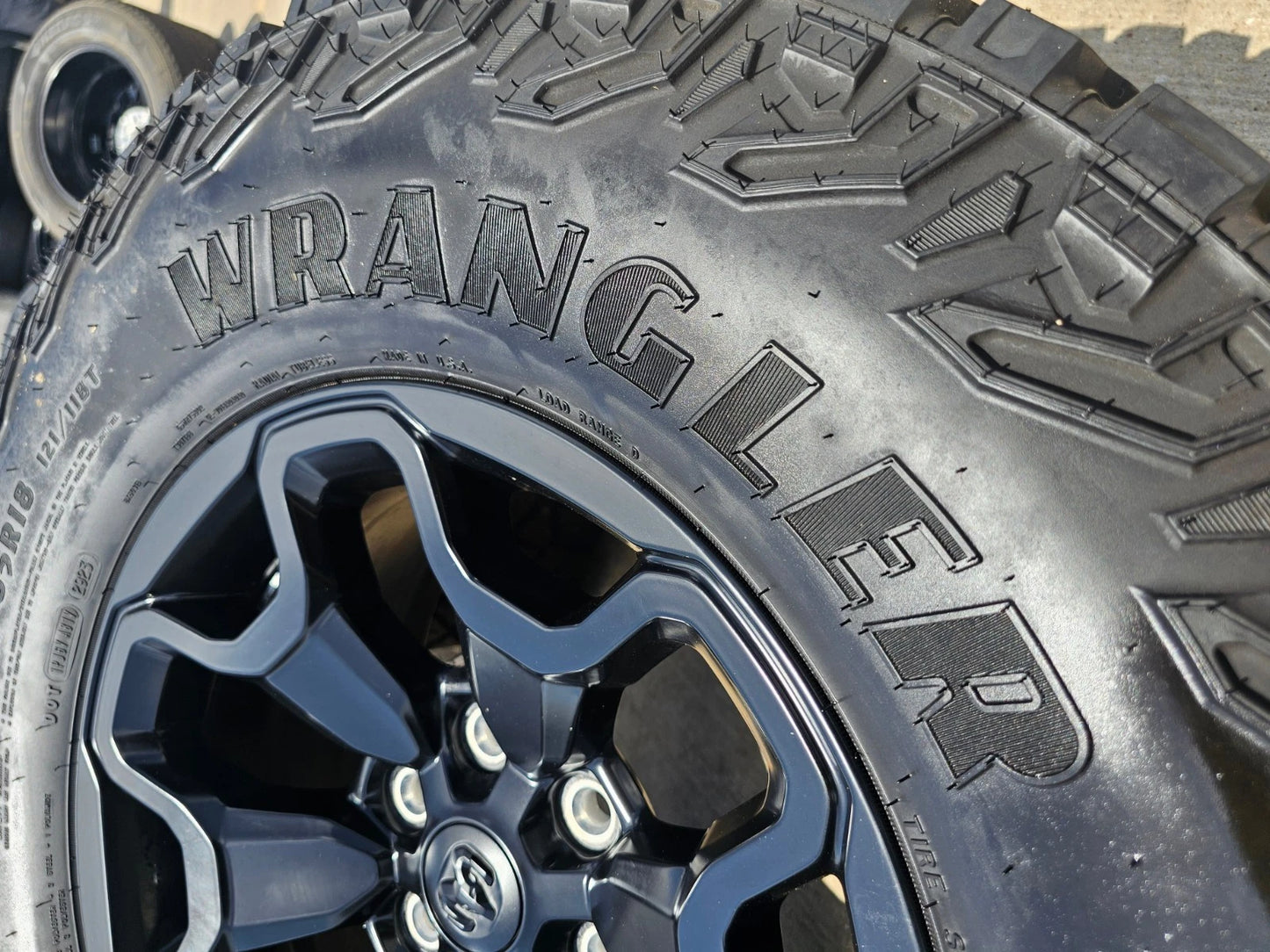 18" Dodge Ram 1500 TRX RHO Black OEM 66002 wheels rims TERRITORY M/T 35"