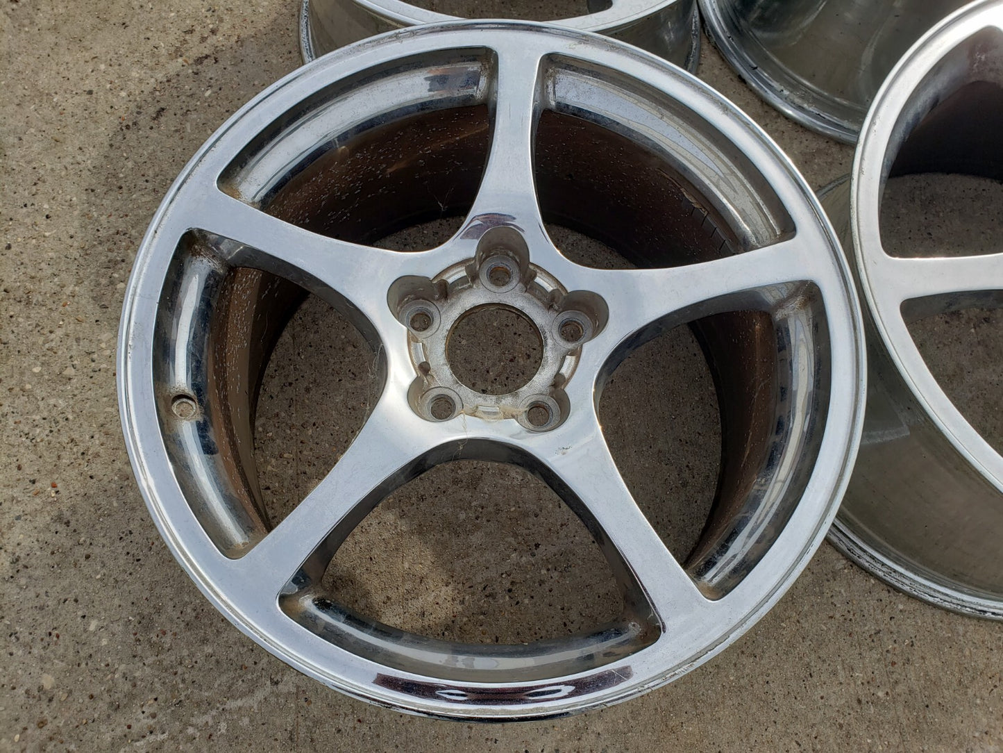 17"+ 18" Chevy Corvette Crome OEM chrome rims wheels 5102 5104 2000 2003 2004
