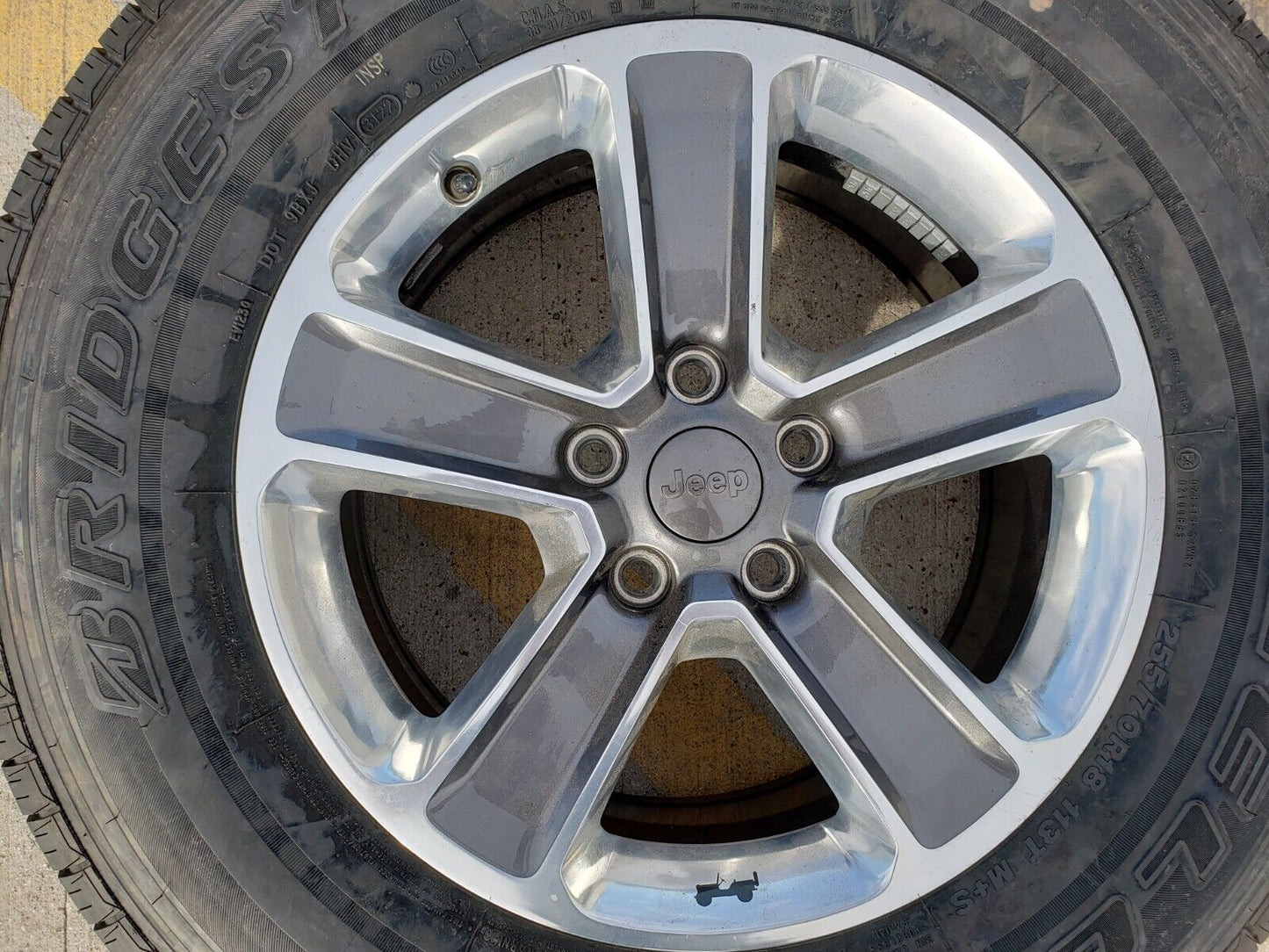 18" Jeep Wrangler Sahara OEM wheel rim 9221 spare 2020 2021 2022 2023 2024 NEW