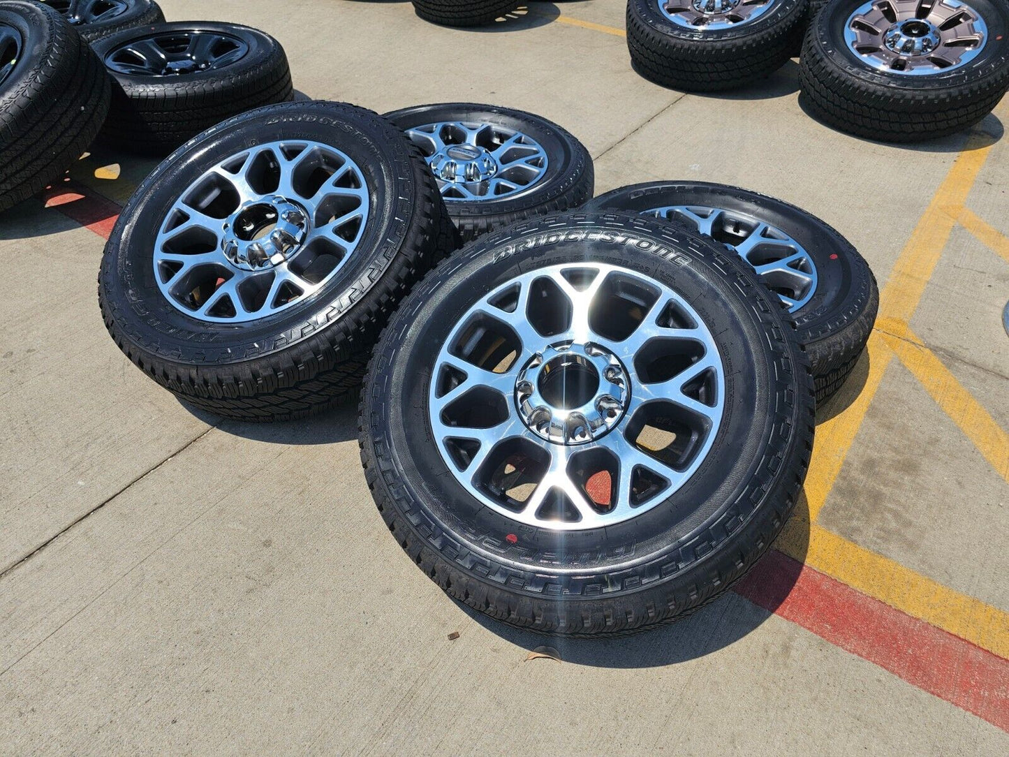 20" Ford F-250 F-350 OEM Lariat wheels rims 10292 tires 2021 2022 2023 2024 2025