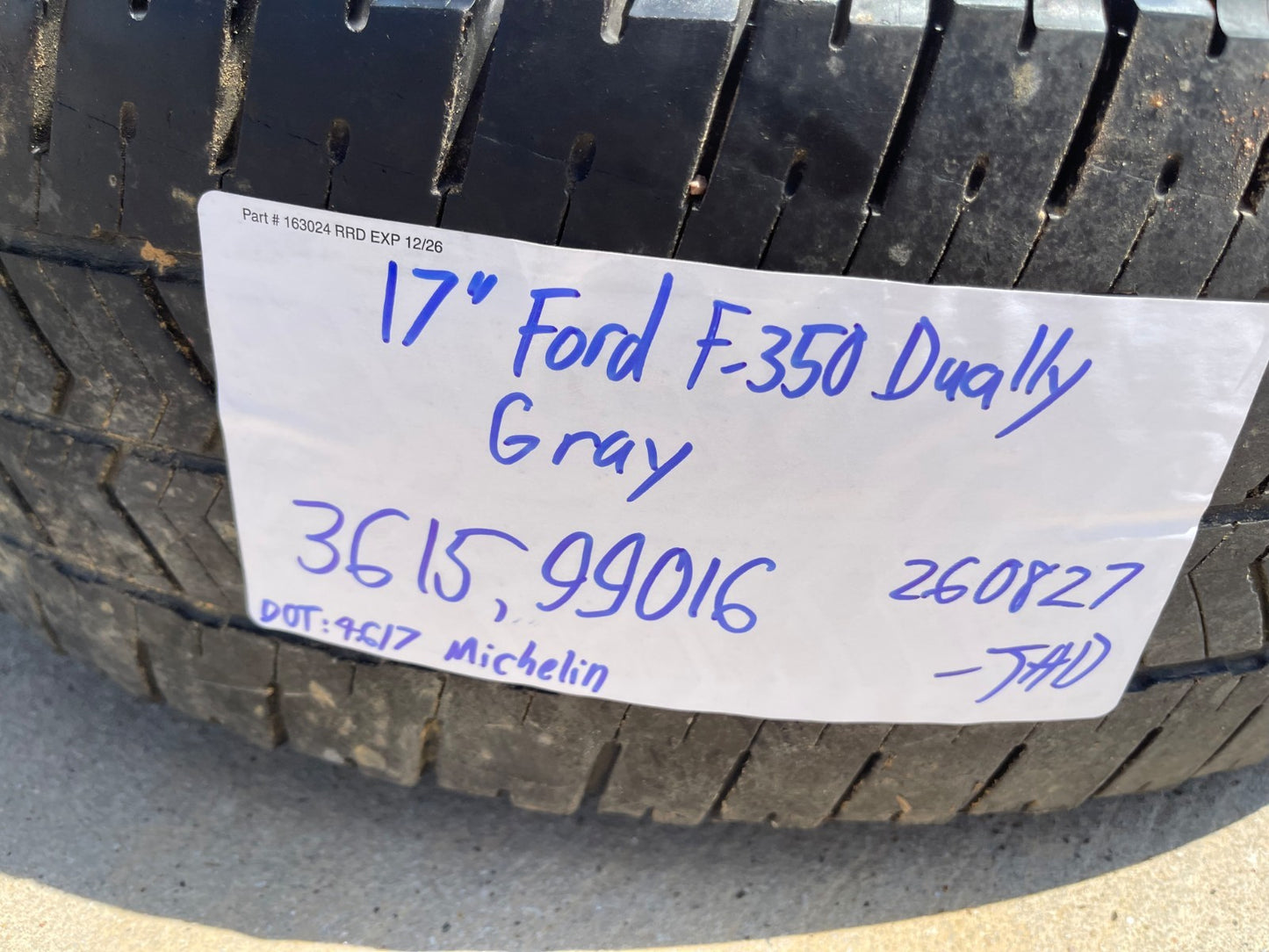 (1) 17" Chevy Silverado GMC Sierra 3500 Dually rim wheel OEM 8094 SINGLE