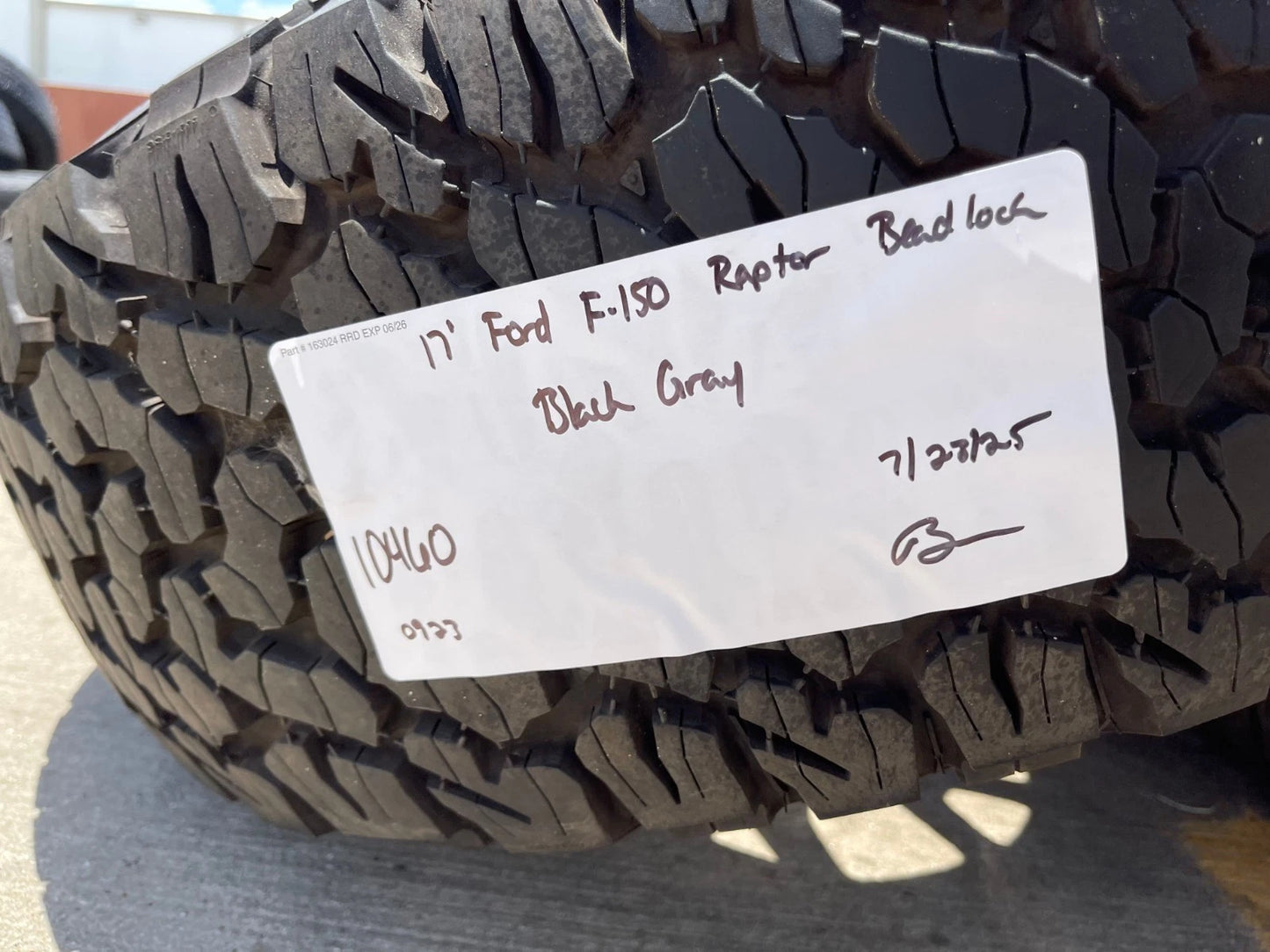 17" Ford F-150 Raptor R OEM BEADLOCK 10460 rims wheels 37" tires BFG