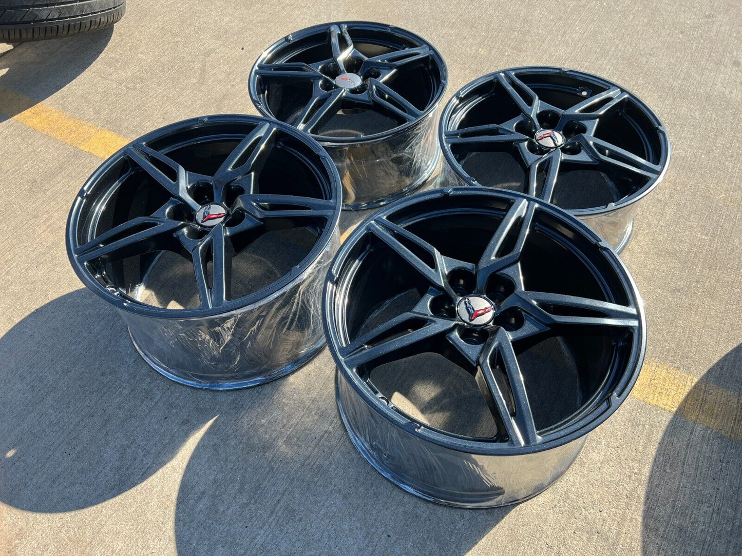 19" + 20" Chevy Corvette C8 OEM wheels rims 14009 200268 2022 2023 2024 2025 NEW