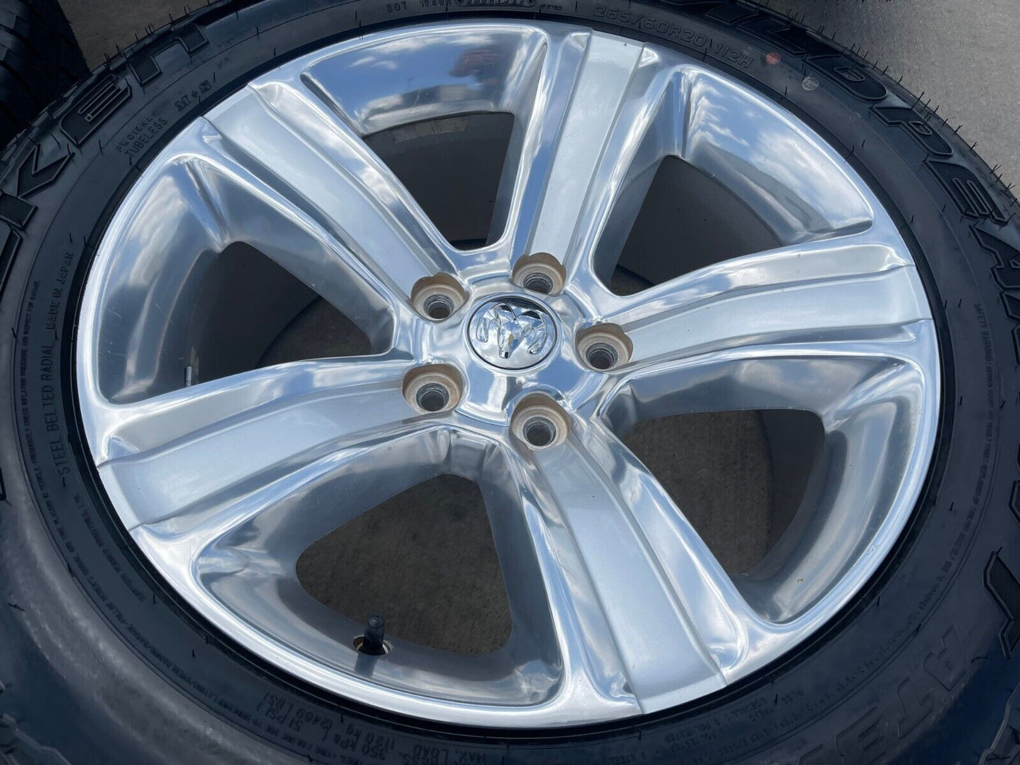 20" Dodge Ram 1500 OEM wheels rims 5x5.5 2453 tires 2018 2019 2020 2021