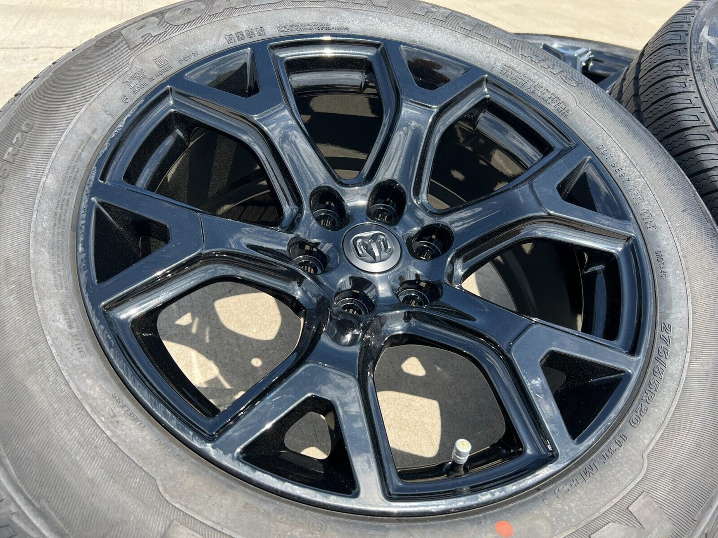 20" Dodge Ram 1500 Jeep Grand Wagoneer OEM black 9296 wheels rims 2023 2024 NEW