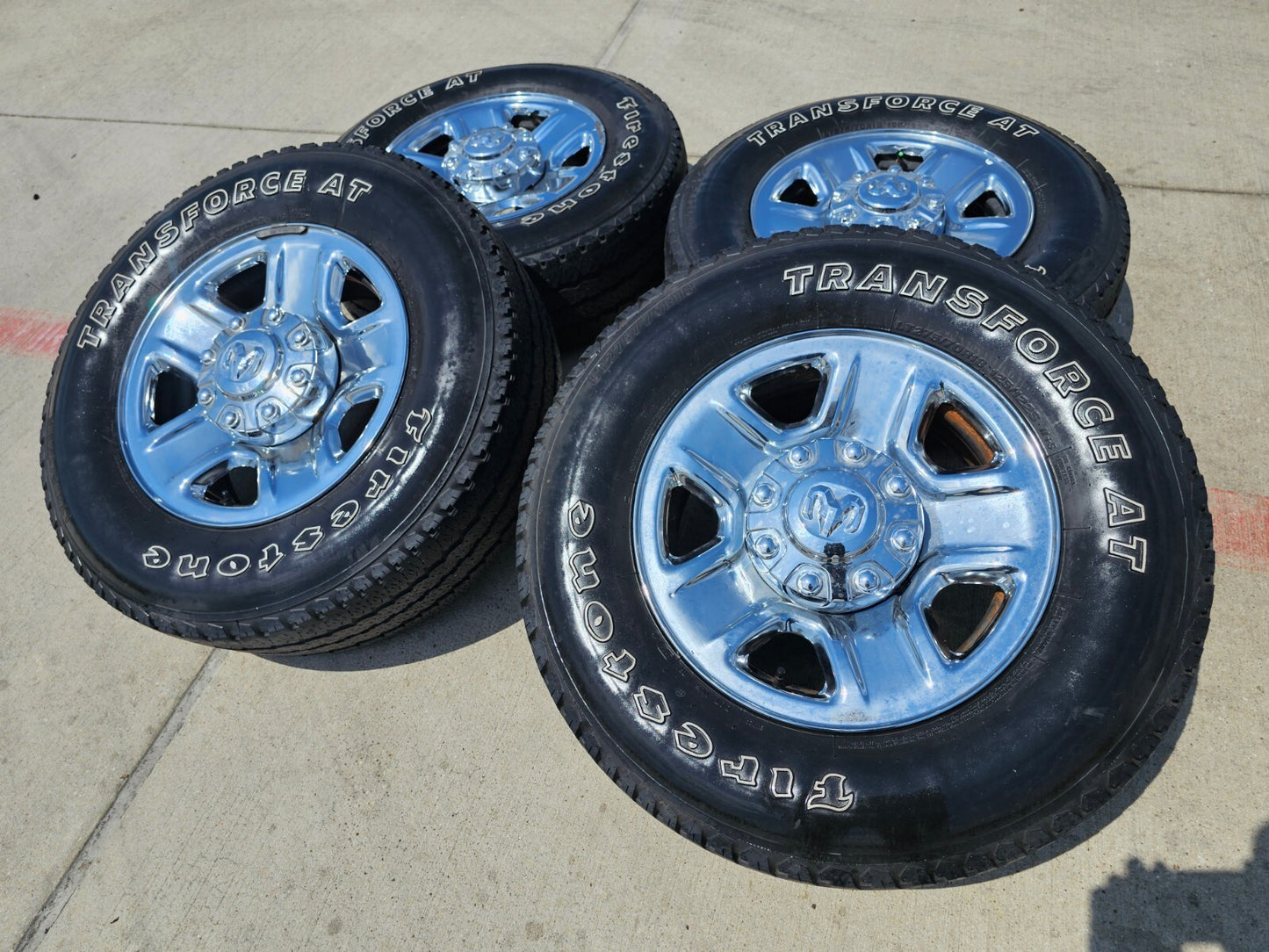 18" Dodge Ram 2500 3500 STEEL chrome OEM 2473 wheels rims tires