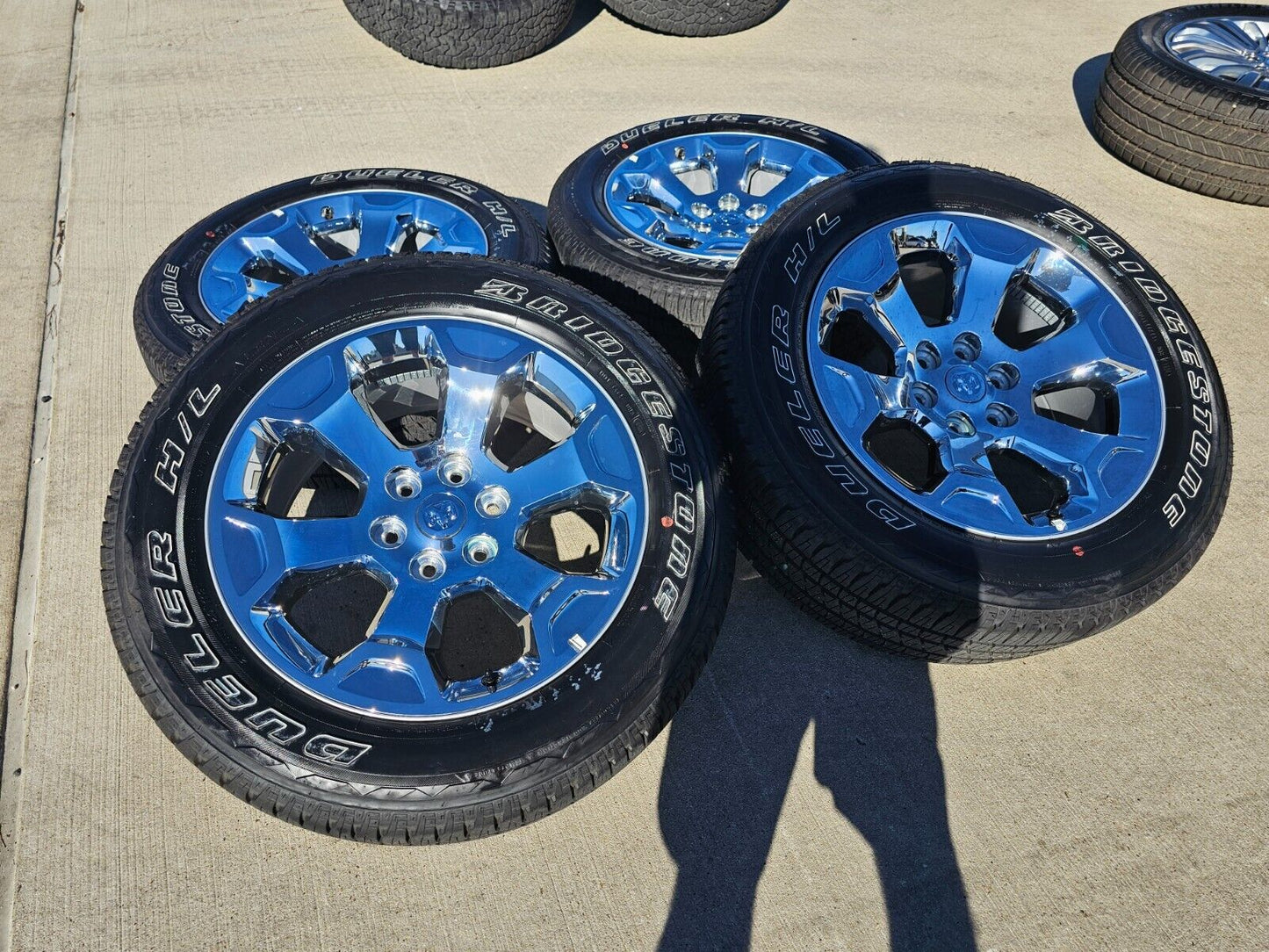 20" Dodge Ram 1500 OEM Laramie CHROME 2680 wheels rims tires 2021 2022 2023 2024