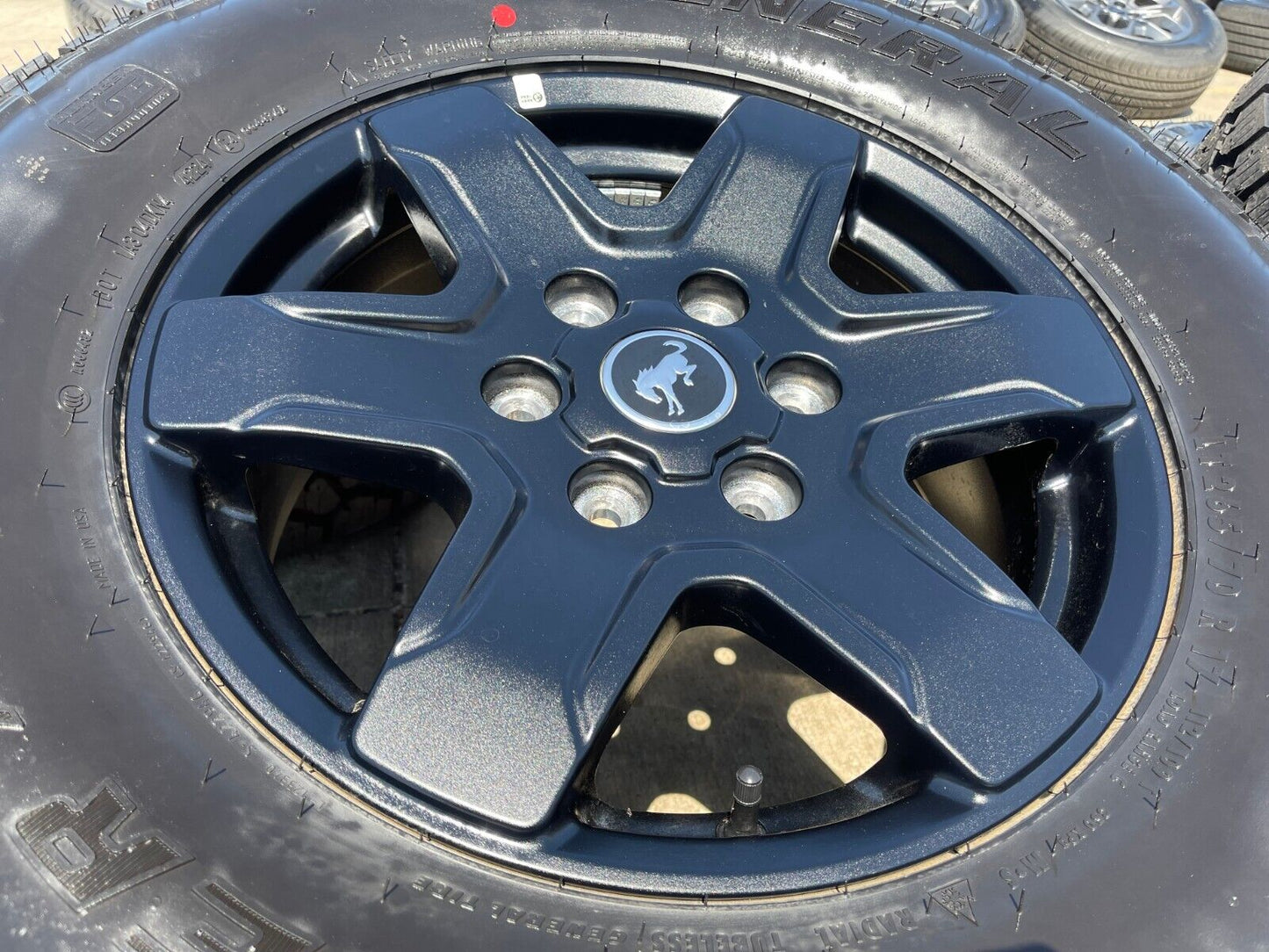 17" Ford Bronco wheels rims 95292 10383 SASQUATCH Ranger 2022 2023 2024 2025 NEW