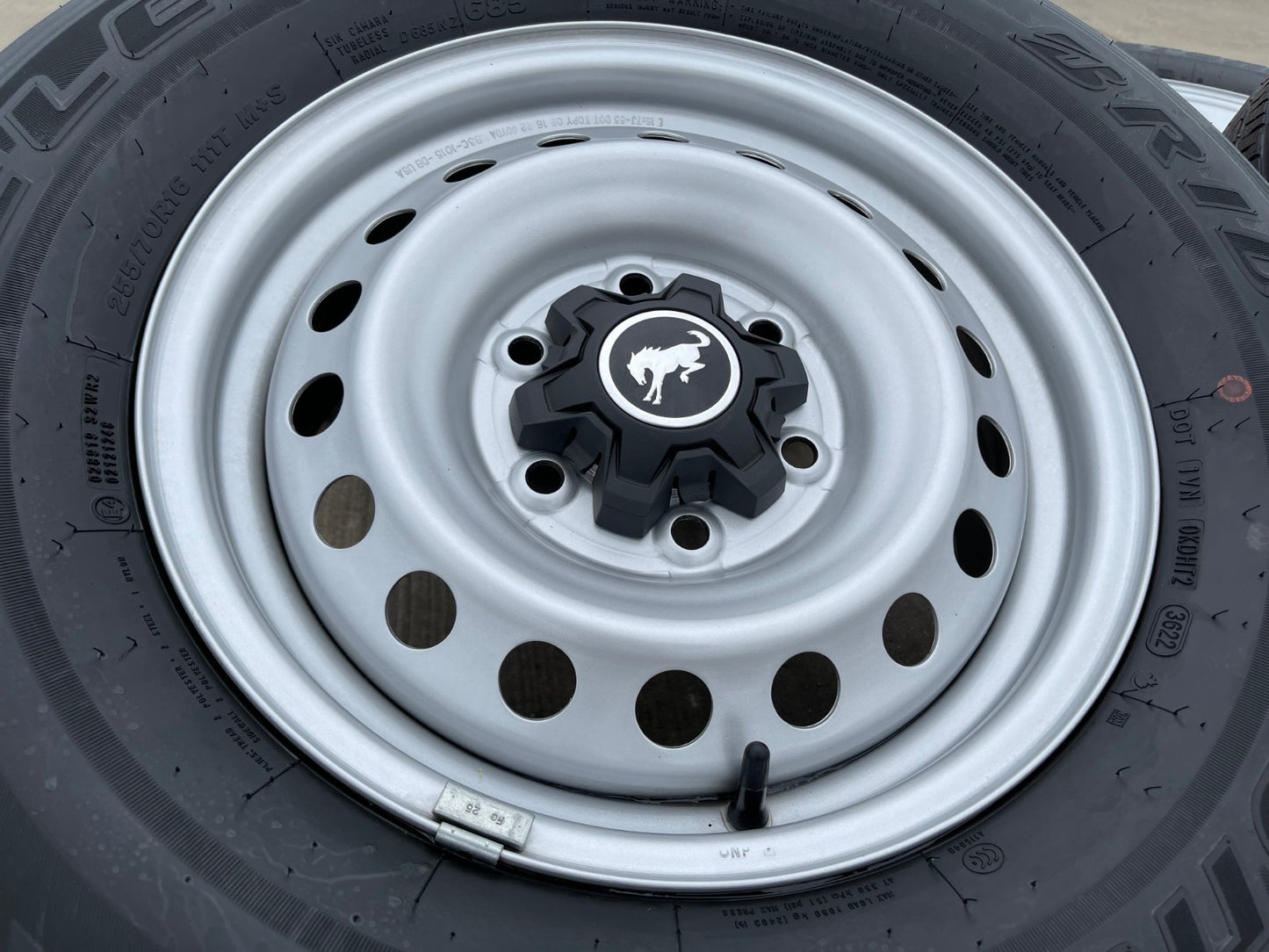 16" Ford Bronco steel wheels rims tires 10226 Ranger 2021 2022 2023 2024 2025