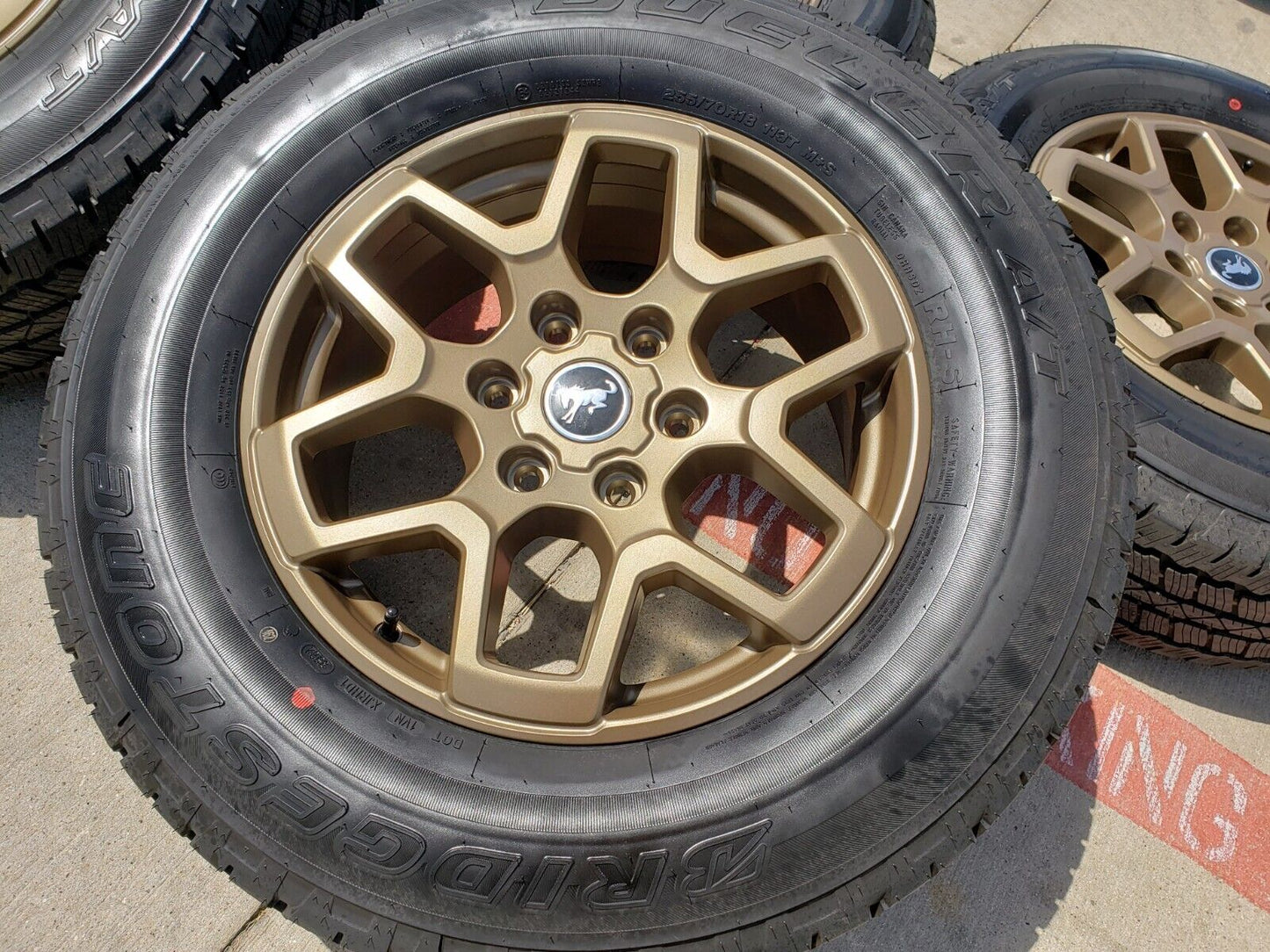 18" Ford Bronco BRONZE wheels rims tires 95213 Ranger tires 2022 2023 2024 NEW