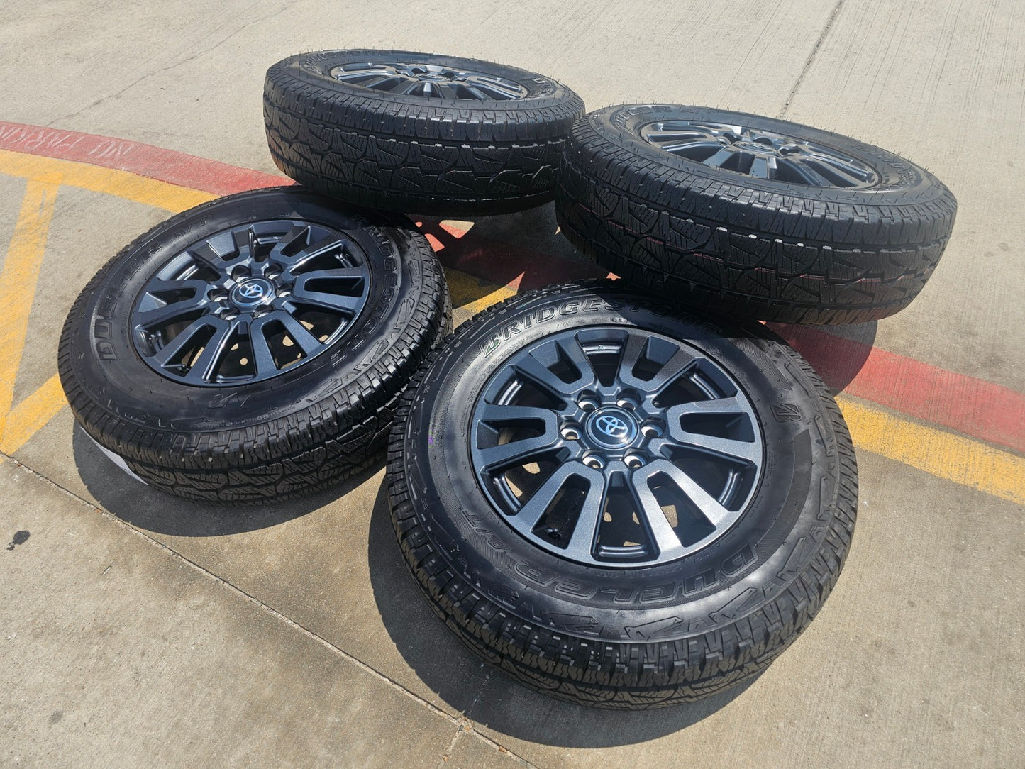 18" Toyota Land Cruiser OEM wheels rims tires Tundra Sequoia NEW BRIDGESTONE