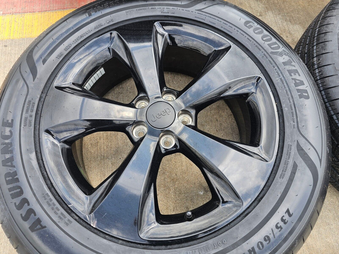 18" Jeep Cherokee Compass 9159 wheels rims OEM Renegade NEW GOODYEAR tires