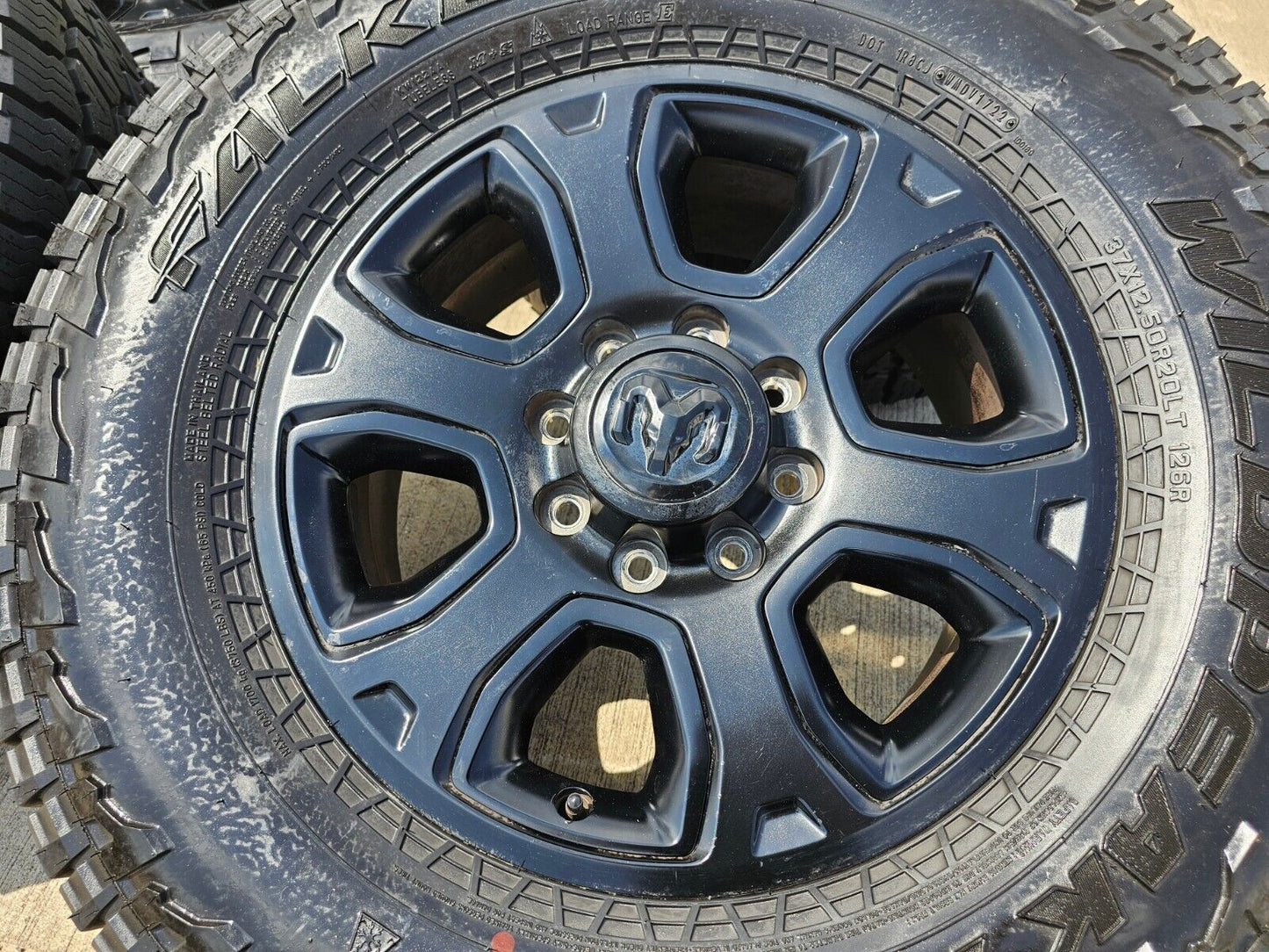 20" Dodge Ram 2500 3500 OEM 2477 wheels rims 2017 2018 2021 2022 2023 FALKEN 37"