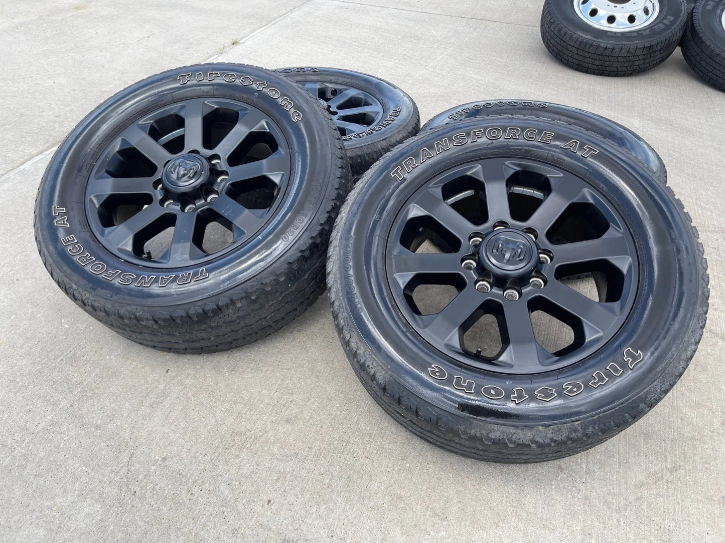 20" Dodge Ram 2500 3500 LARAMIE OEM 2700 black wheels rims tires
