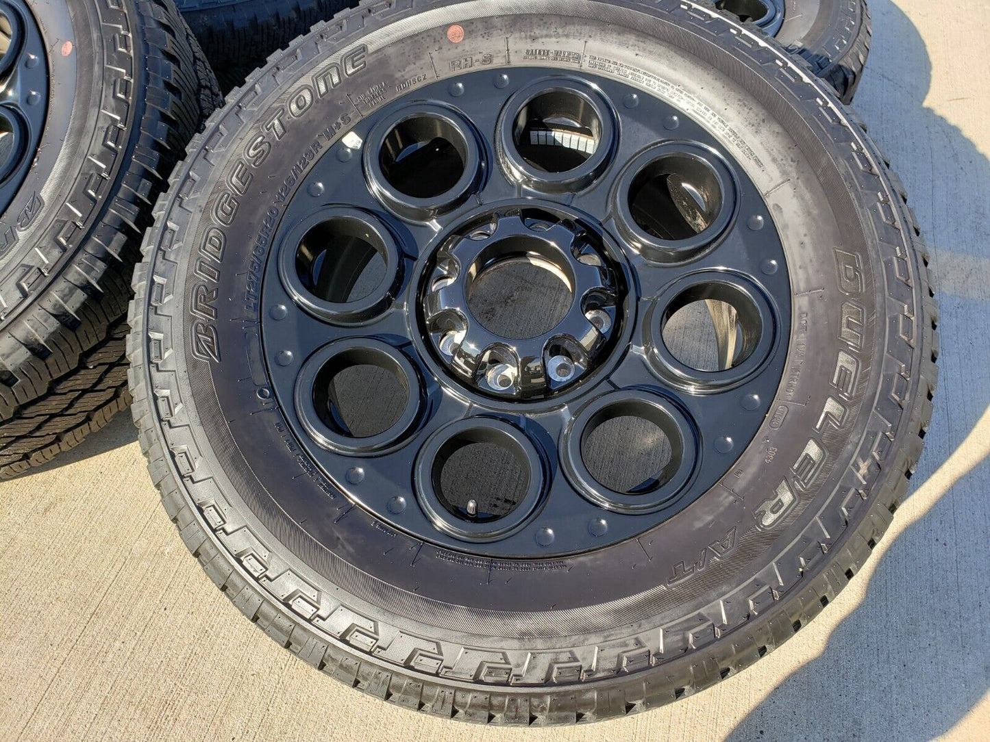 20" Ford F-250 F-350 OEM black TREMOR wheels rims 10299 tires BRIDGESTONE