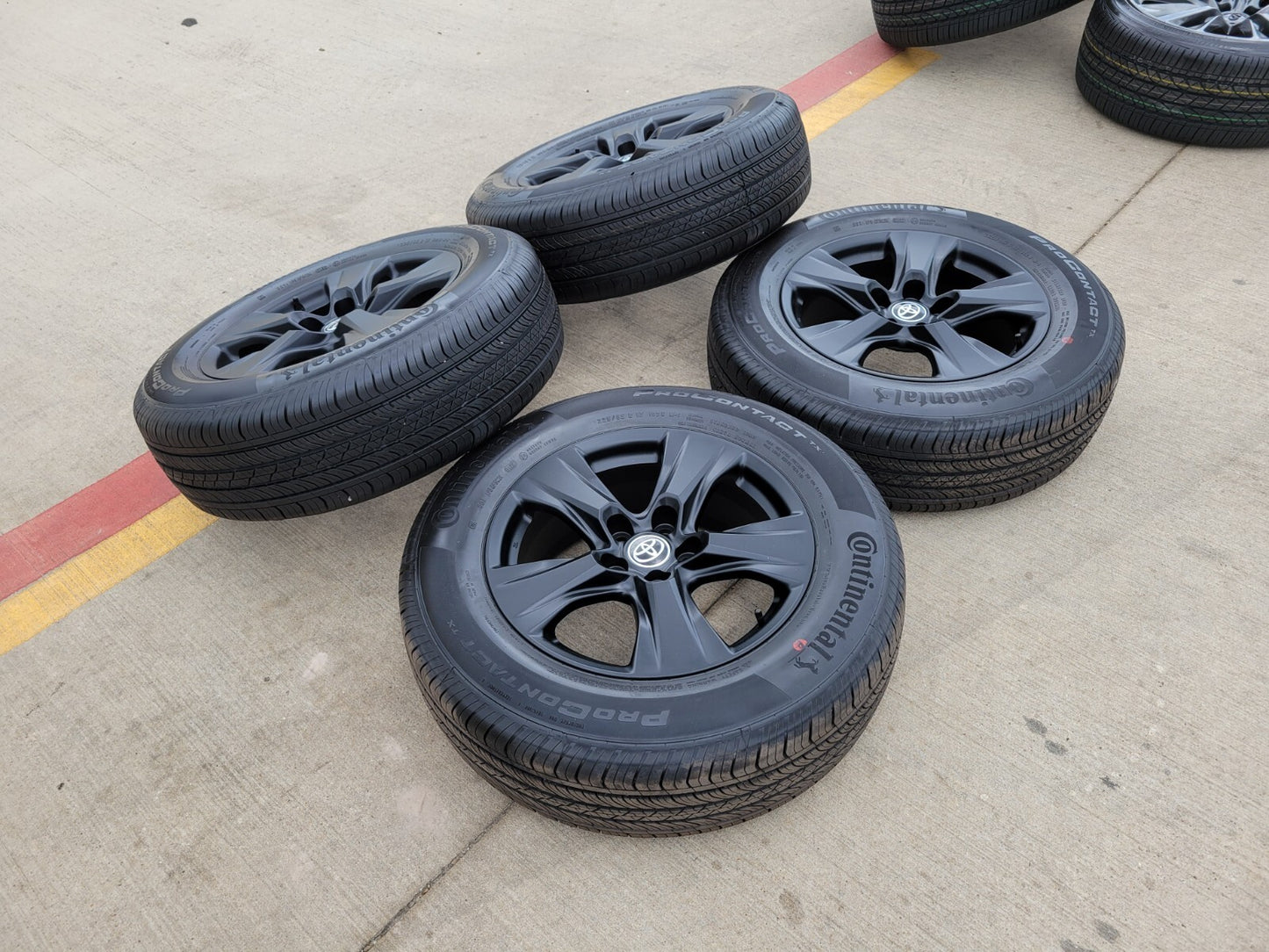 17" Toyota RAV4 OEM wheels rims black 75240 Sienna CH-R tires NEW