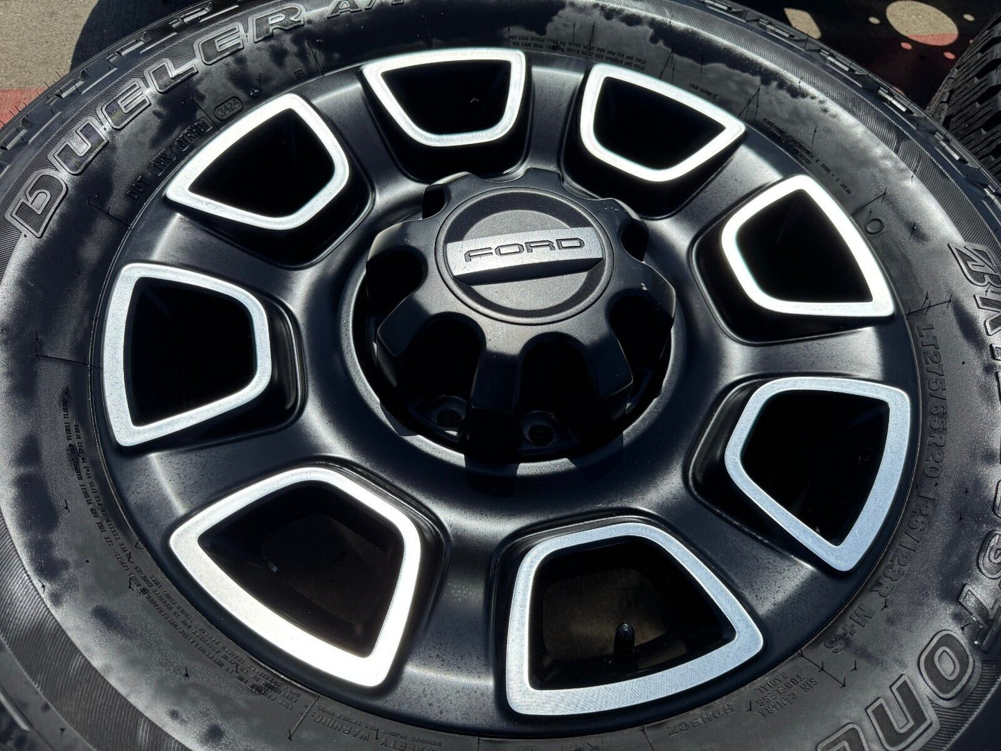 20" Ford F-250 F-350 OEM Lariat Platinum wheels rims 10486 tires BRIDGESTONE