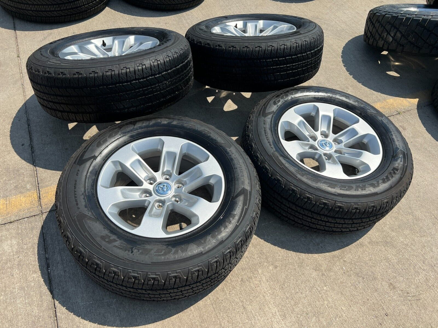18" Dodge Ram 1500 OEM wheels rims 6x5.5 2672 tires 2019 2020 2021 2022 2023