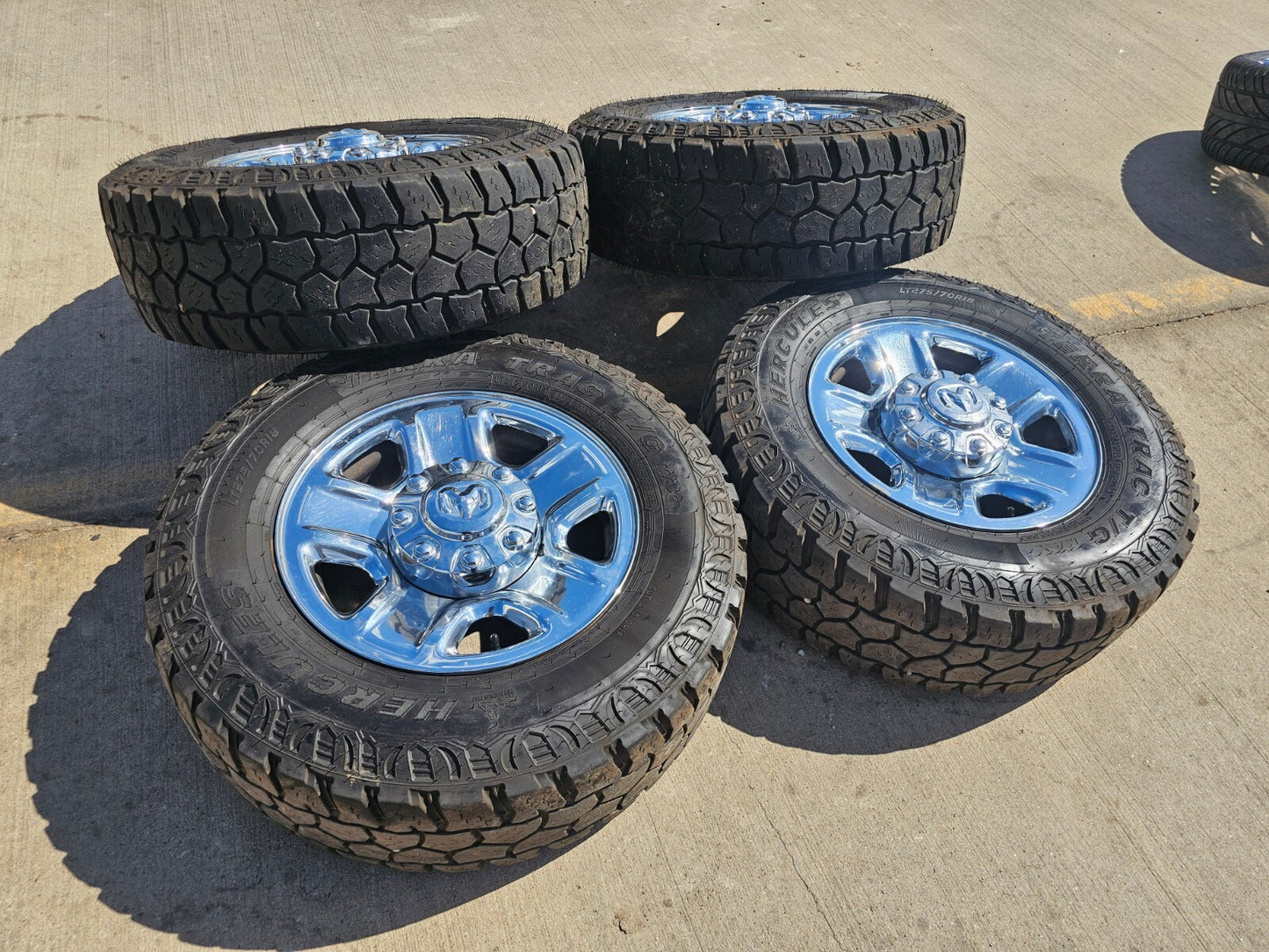 18" Dodge Ram 2500 3500 STEEL chrome OEM 2473 wheels rims tires HERCULES