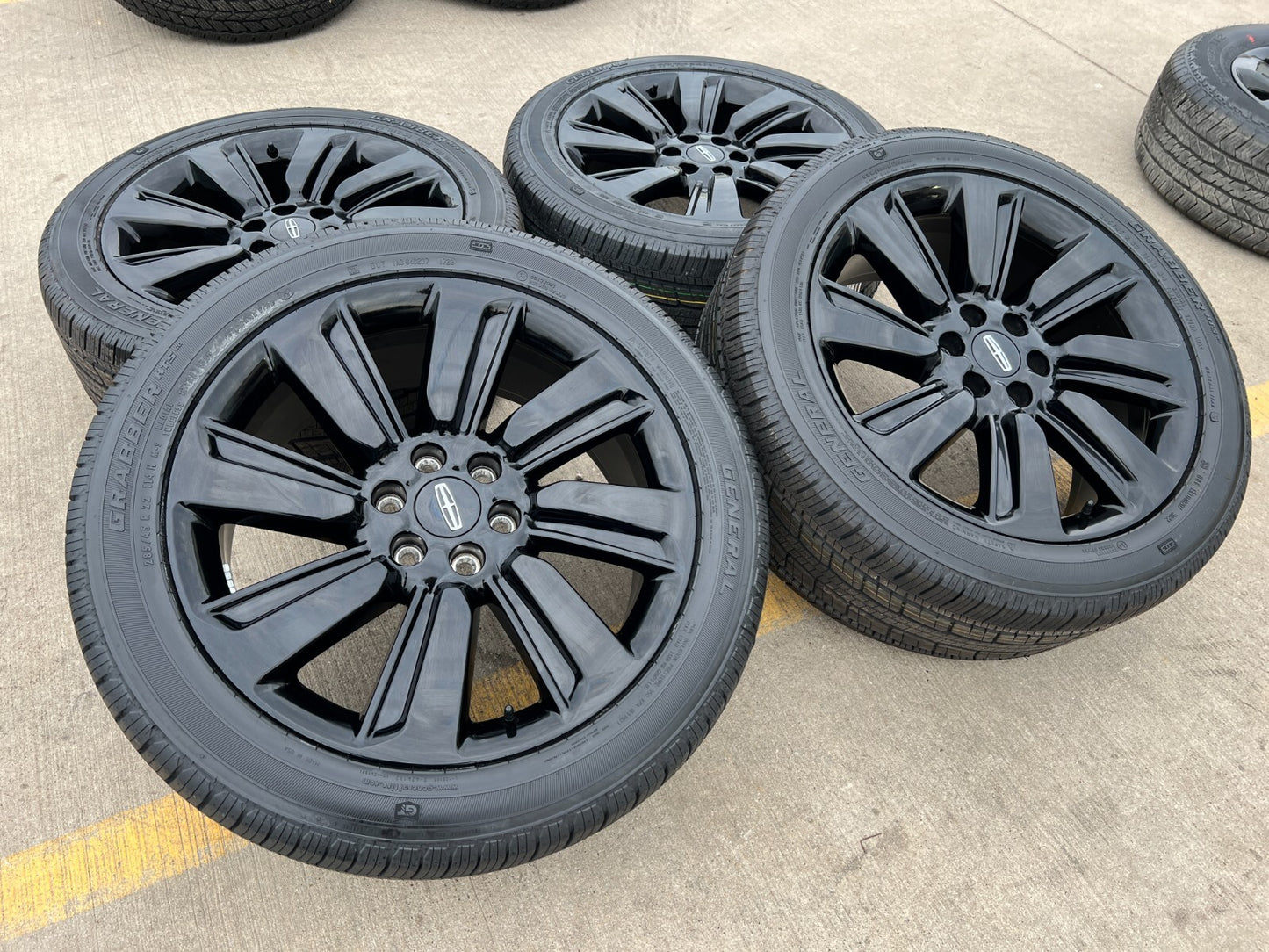 22" Lincoln Navigator OEM rims wheels Black Label 95384 10496 NEW