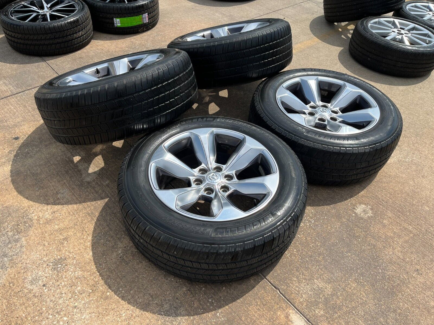 20" Dodge Ram 1500 OEM Laramie wheels rims 2681 tires 2021 2022 2023 2024