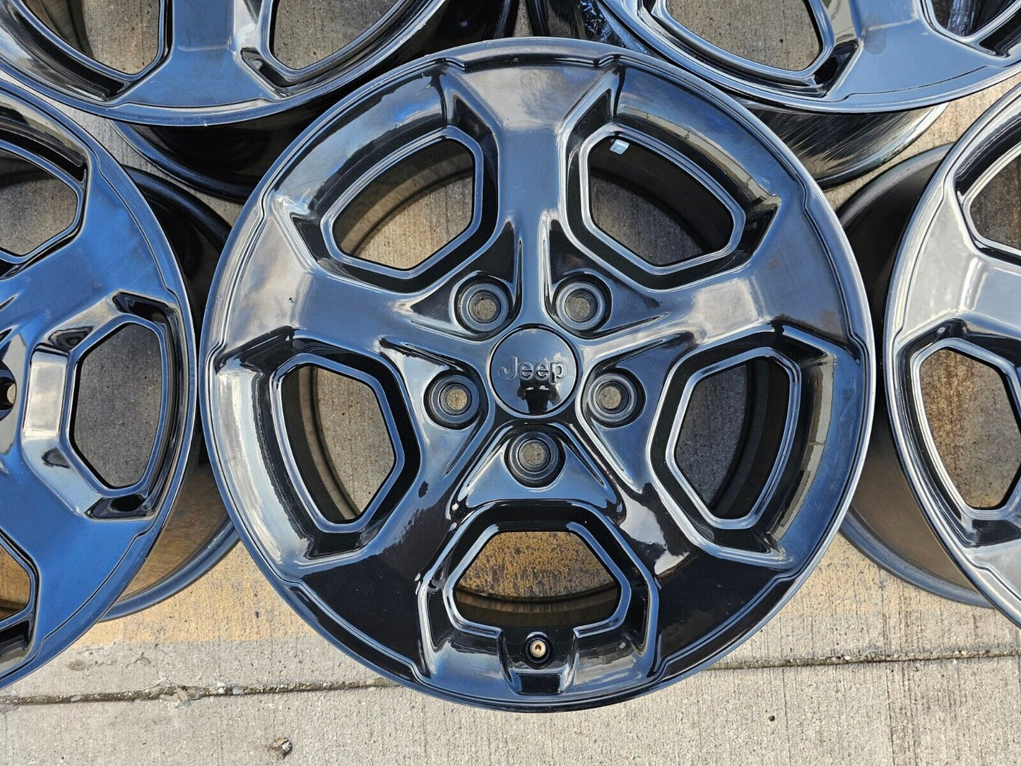 17" Jeep Wrangler Gladiator Rubicon OEM 9236 wheels rims 2021 2022 2023 2024 NEW