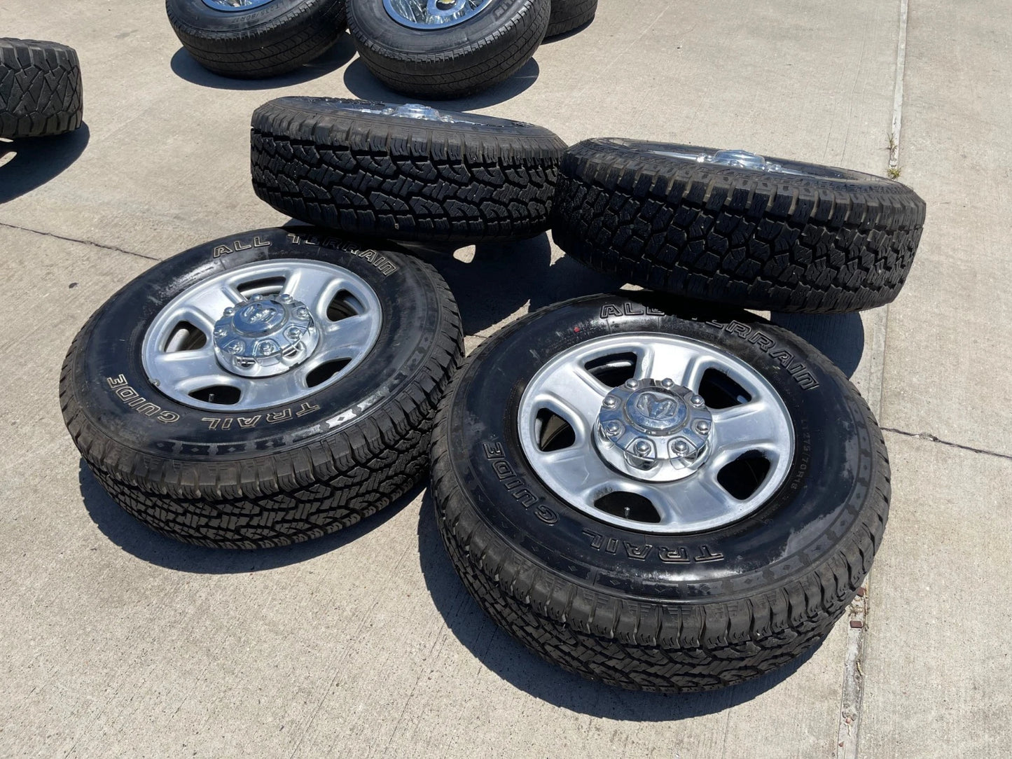 18" Dodge Ram 2500 3500 STEEL chrome OEM 2473 wheels rims tires