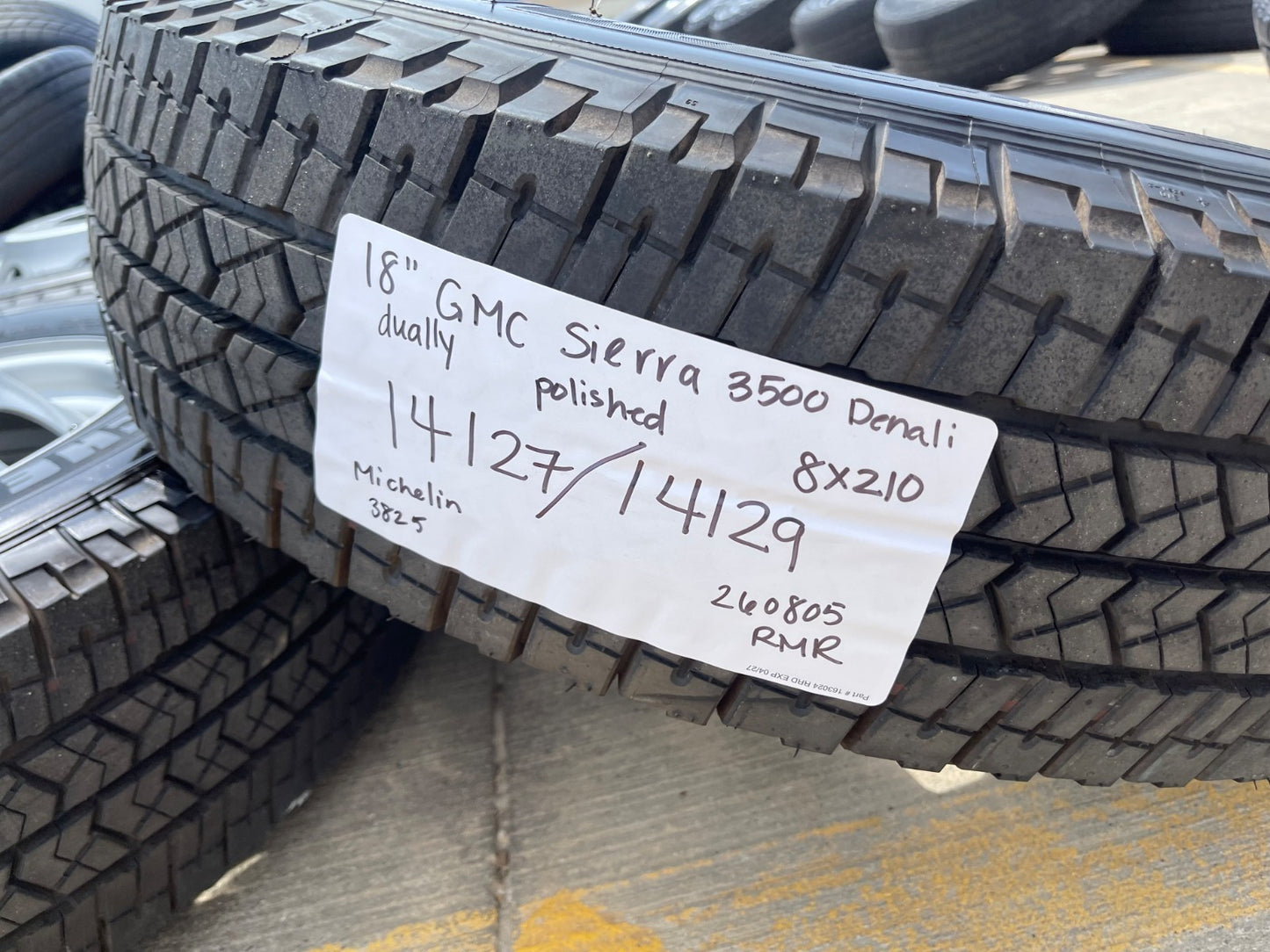 18" Chevy Silverado GMC Sierra 3500 Dually rims wheels OEM 14127 14129 SET NEW