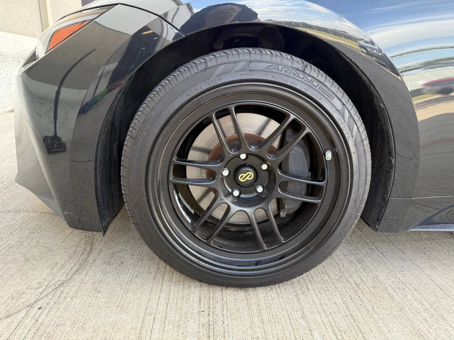 18x9.5 18" Enkei 3798956538BK RPF1 5x114.3 5x4.5 +15 Black Camry IS300 Mustang