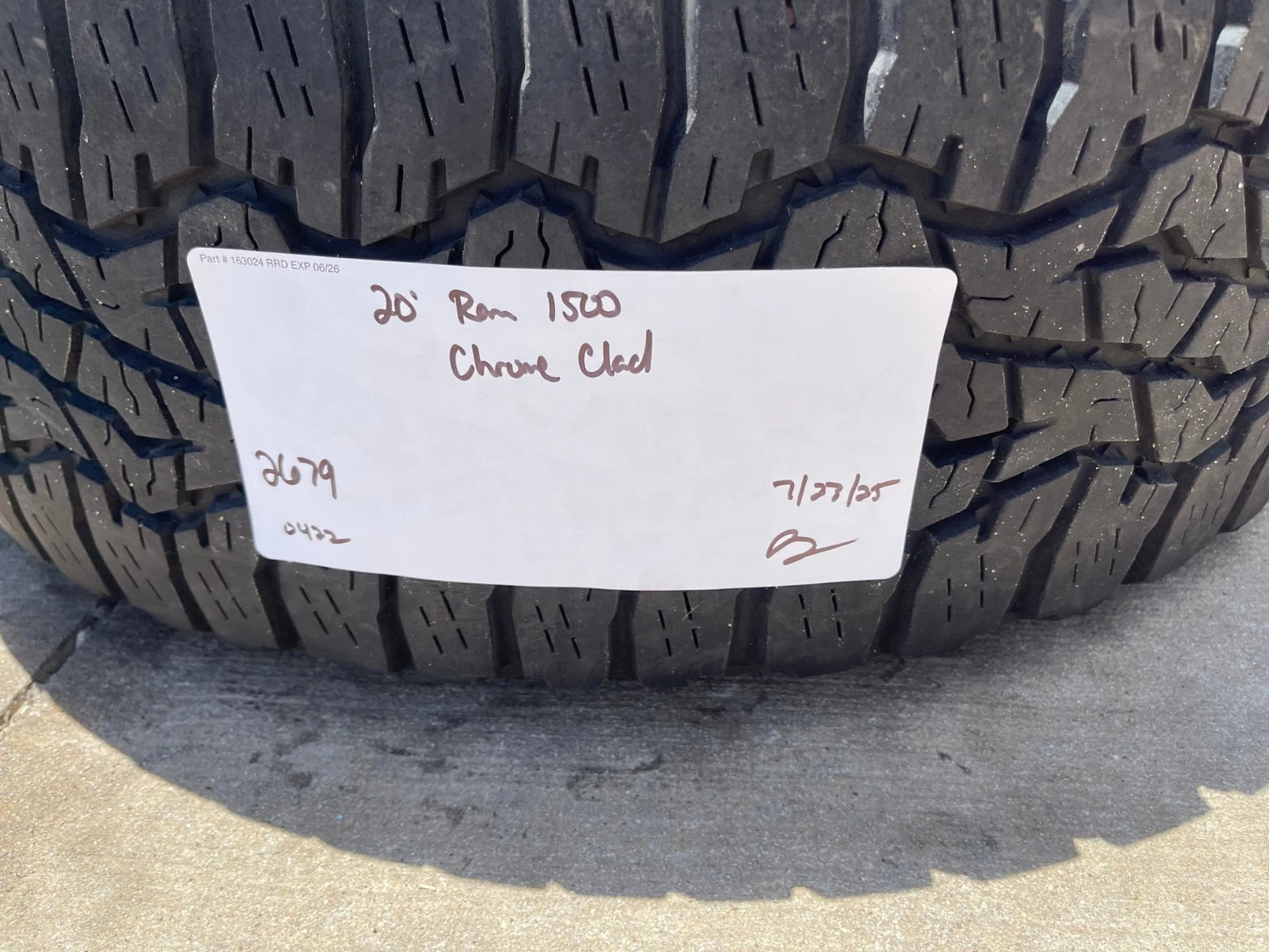 20" Dodge Ram 1500 OEM Laramie CHROME 2679 wheels rims tires GOODYEAR A/T